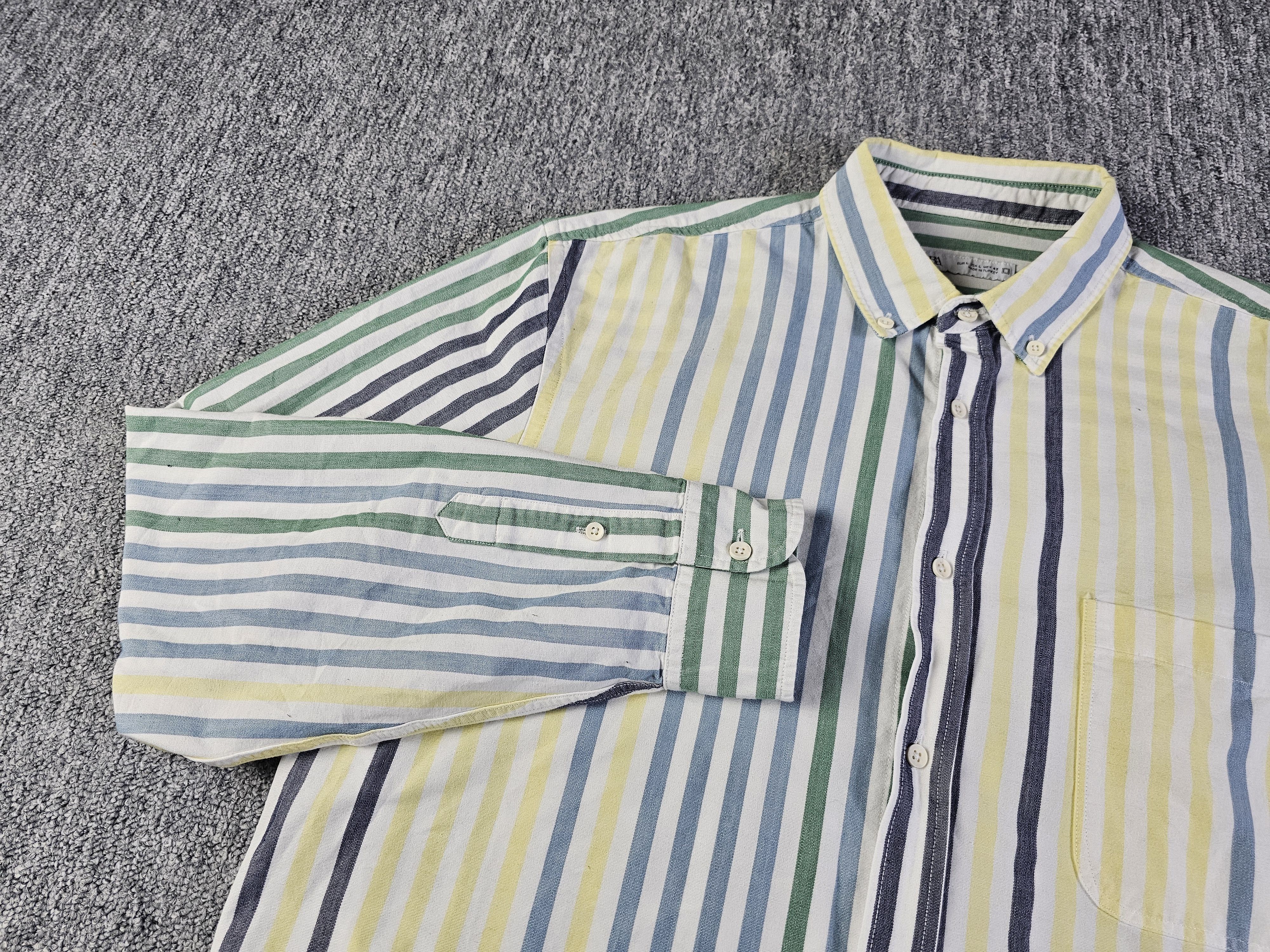 Zara Zara Man Colorful Stripe Long Sleeve Button Down Shirt Men L Size US L / EU 52-54 / 3 - 1 Thumbnail