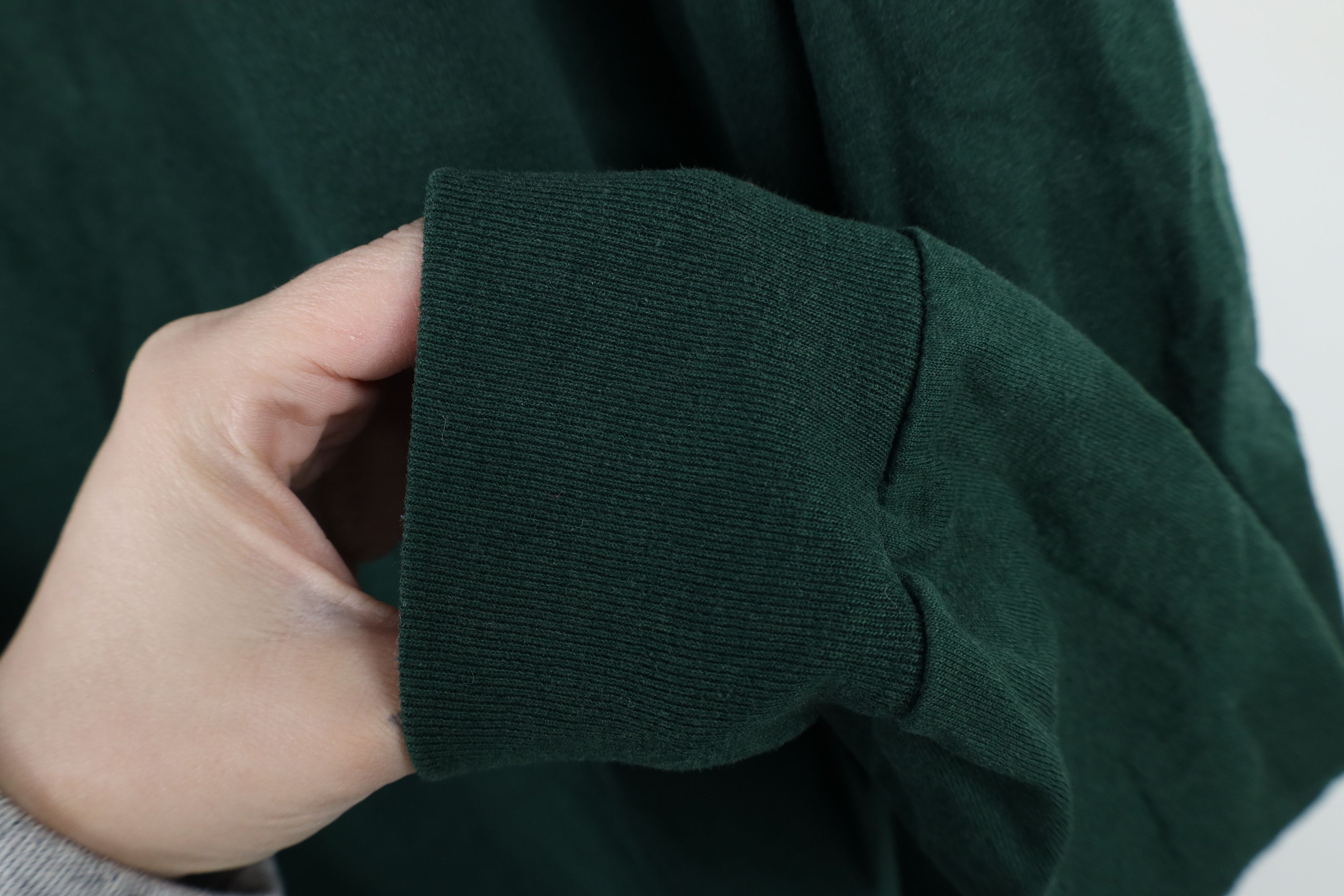 Vintage Vintage 90s Streetwear Long Sleeve T-Shirt Hunter Green Size US XXL / EU 58 / 5 - 5 Thumbnail