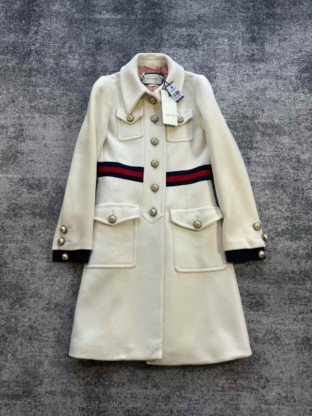 Gucci Gucci Wool Coat S Women Size S / US 4 / IT 40 - 1 Thumbnail
