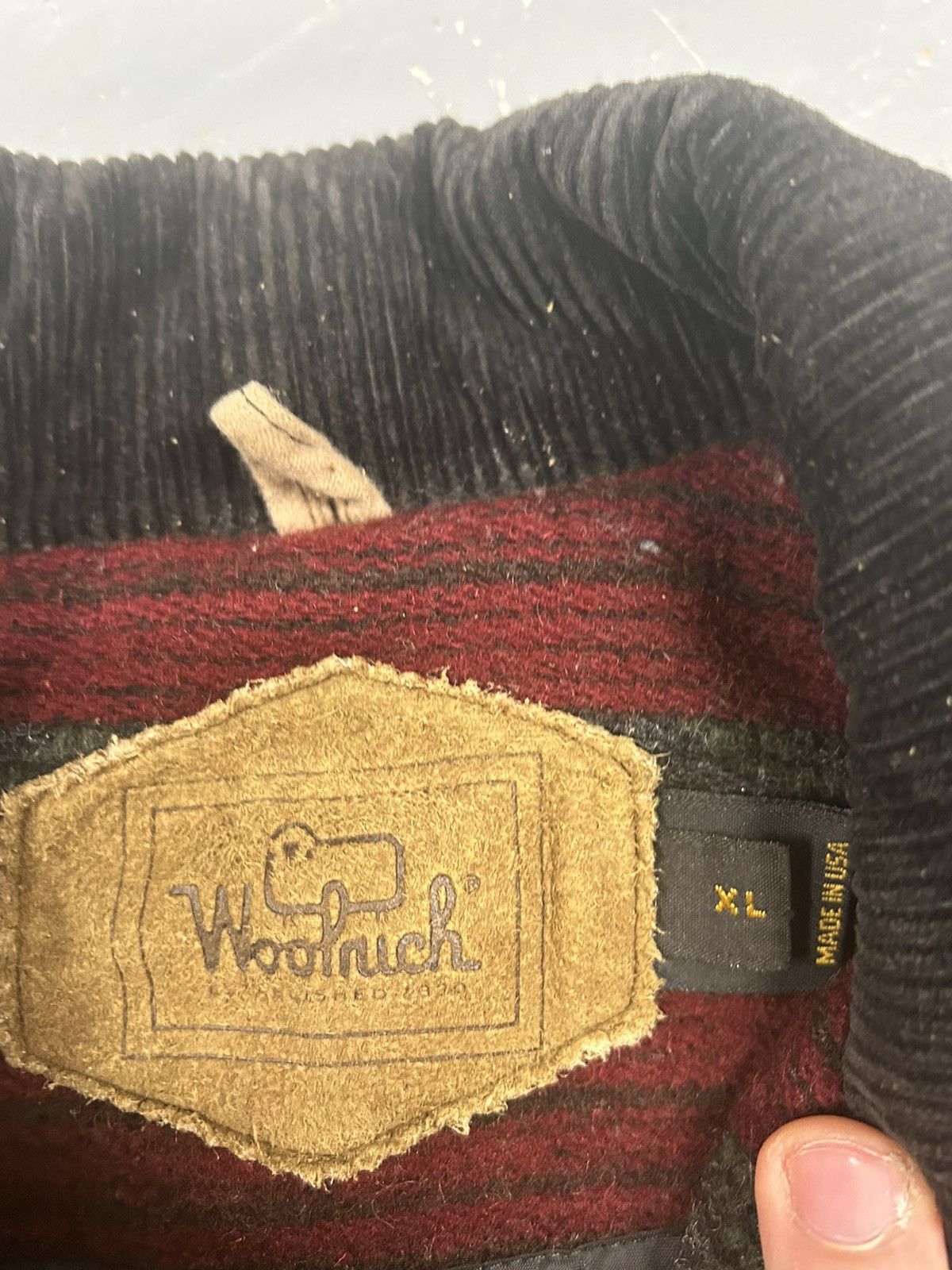 Vintage × Woolrich Woolen Mills Crazy Vintage 90s Woolrich Made in USA Zip Up Jacket Coat Size US XL / EU 56 / 4 - 2 Thumbnail