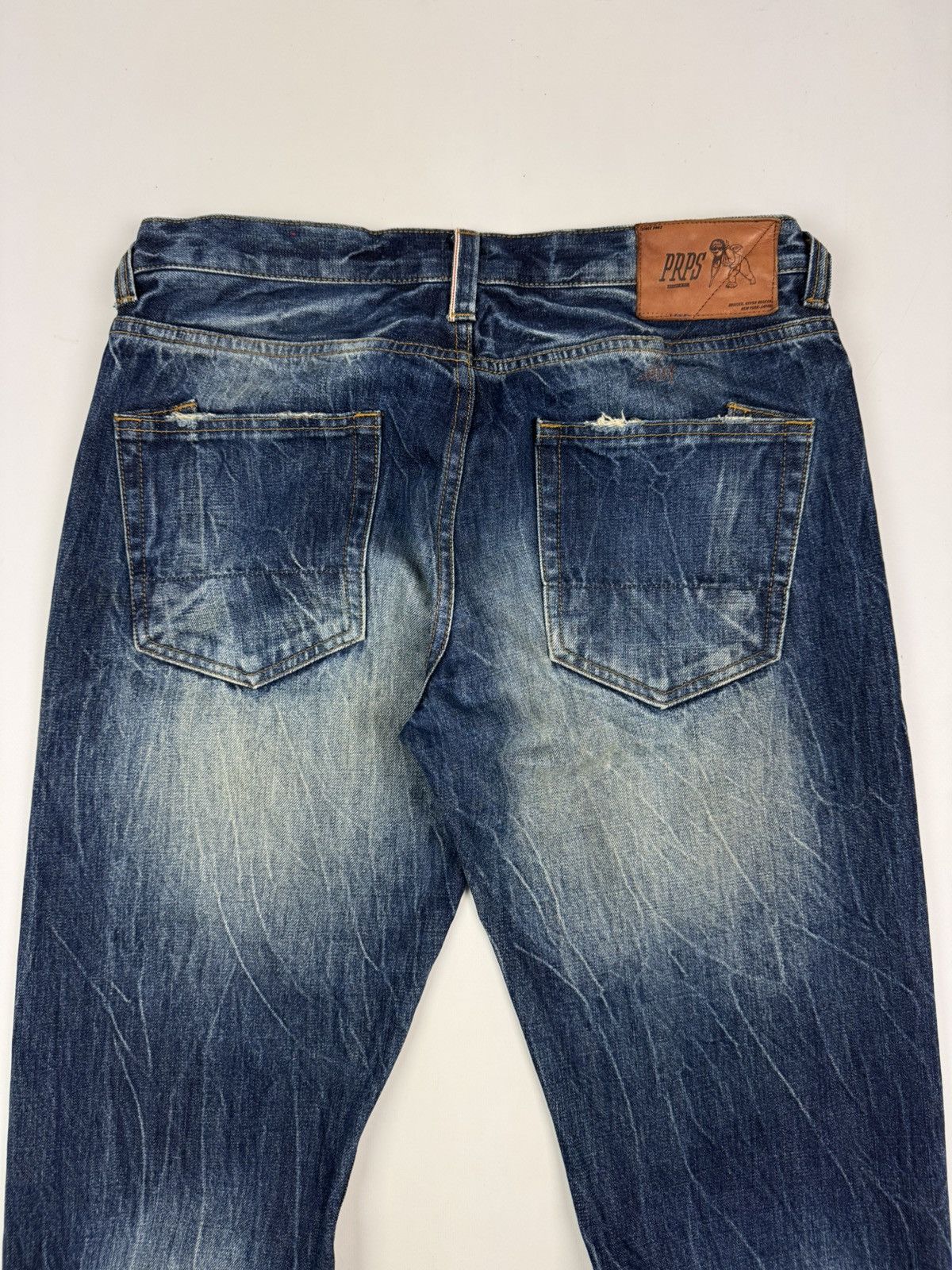 Prps PRPS Washed Selvage Denim Jeans Size US 34 / EU 50 - 17 Thumbnail