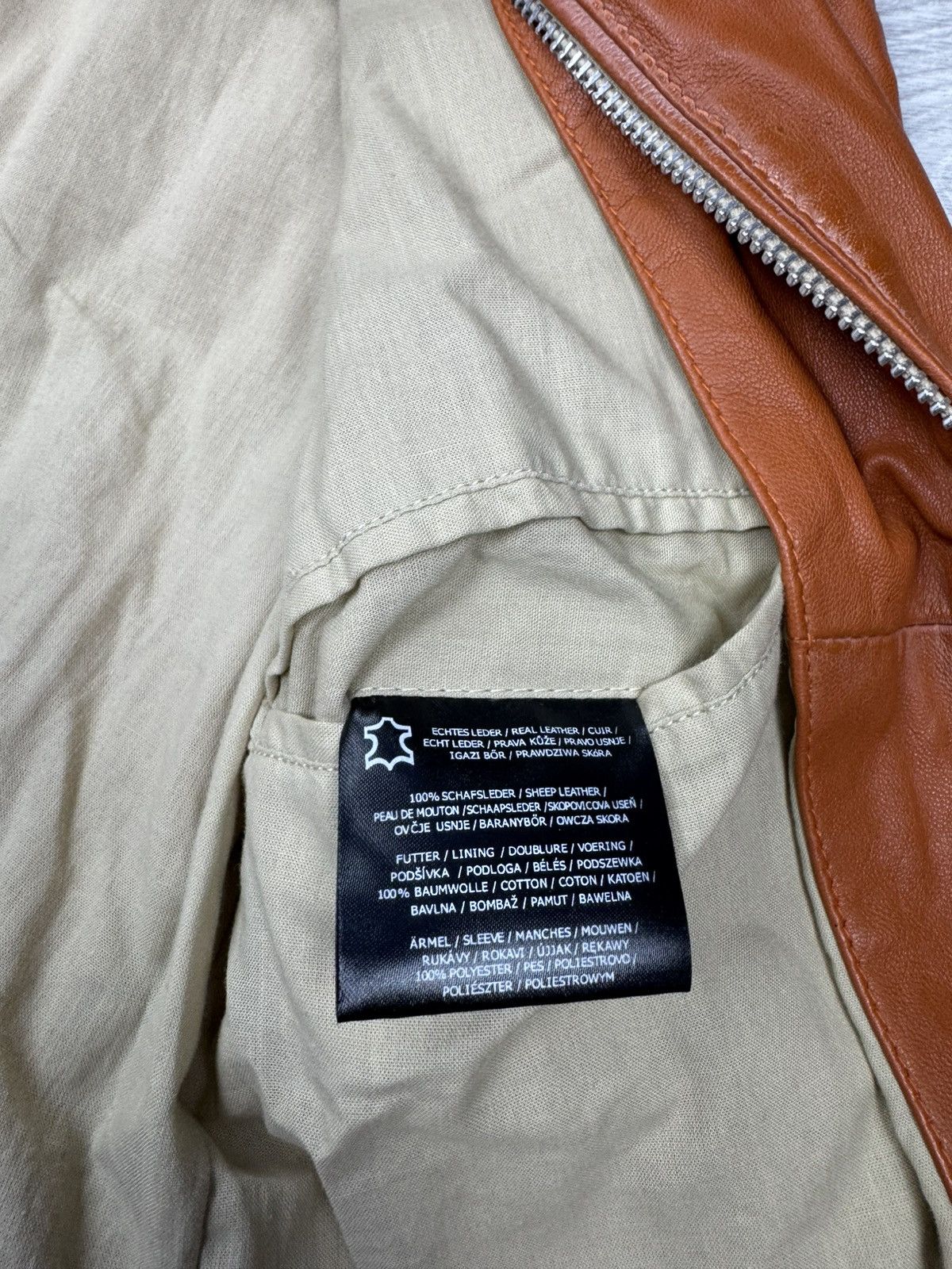 Genuine Leather Vintage Blue Muncie Star Design Leather Jacket Size S / US 4 / IT 40 - 9 Thumbnail