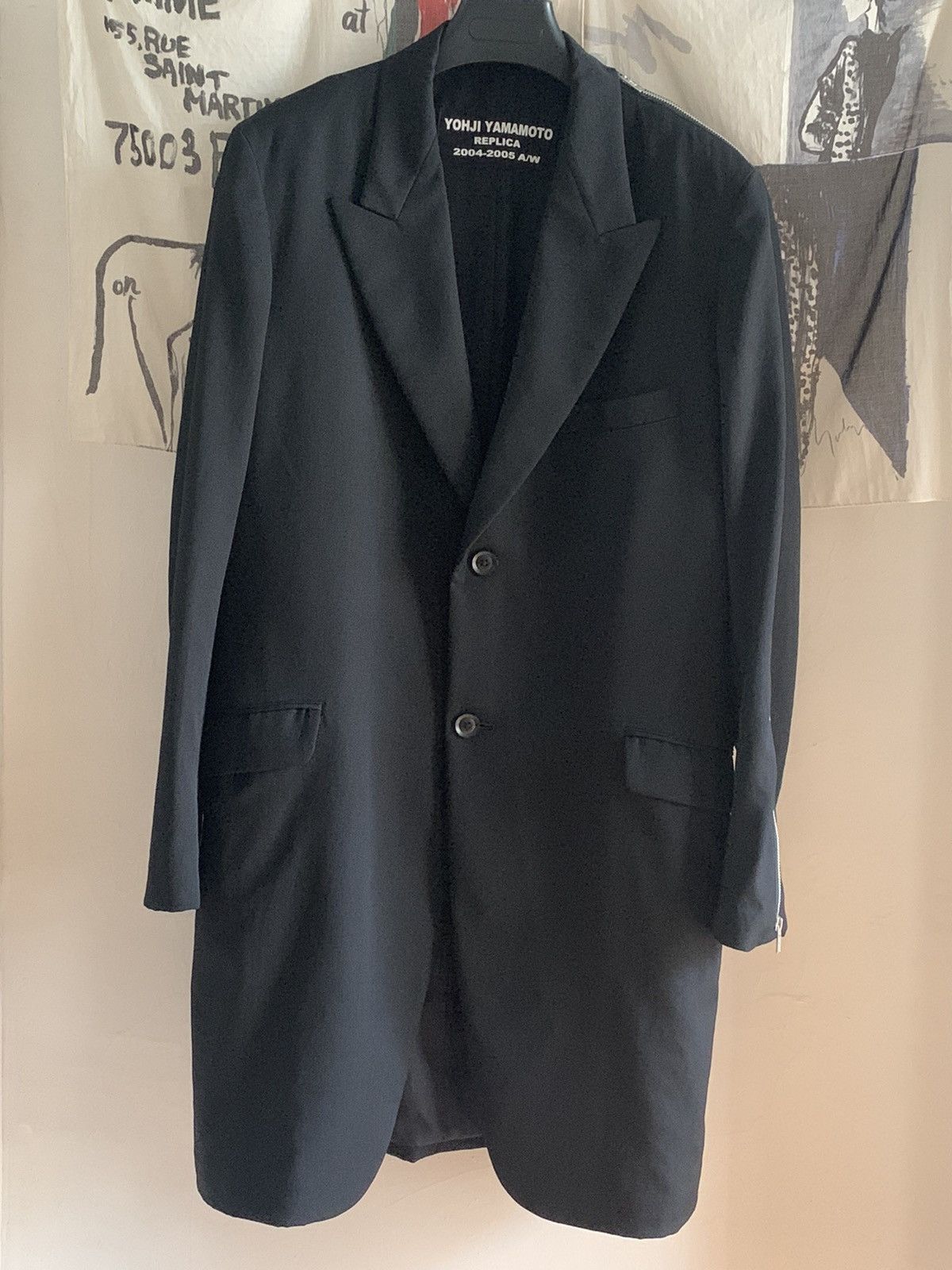 Yohji Yamamoto Yohji YamamotoAW04 Zipper Coat Size 48L - 1 Thumbnail
