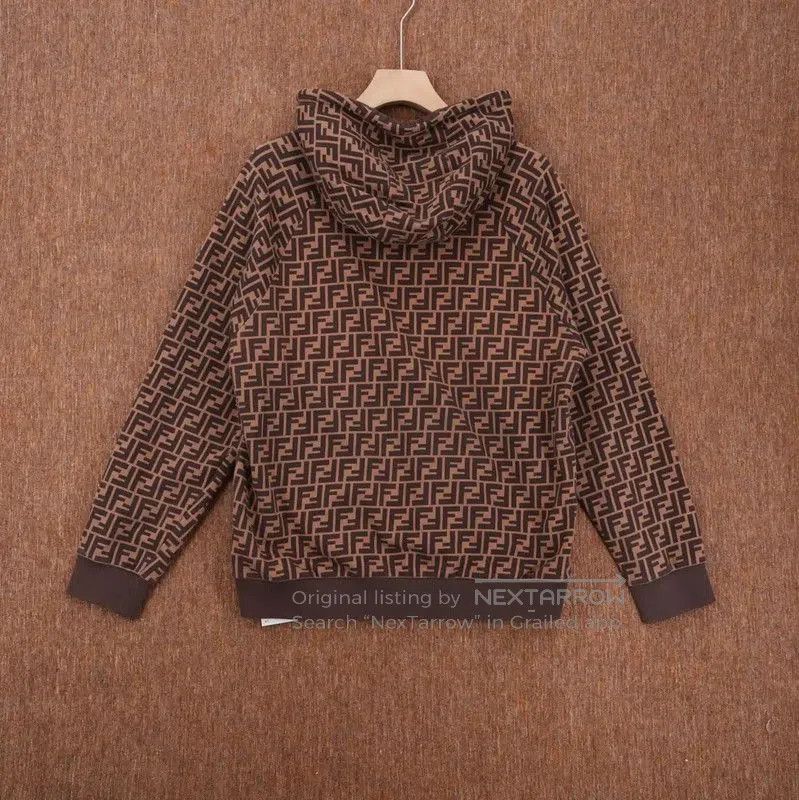 Fendi Fendi Brown Logo Women's Sweatshirt XL . Size XL / US 12-14 / IT 48-50 - 2 Thumbnail