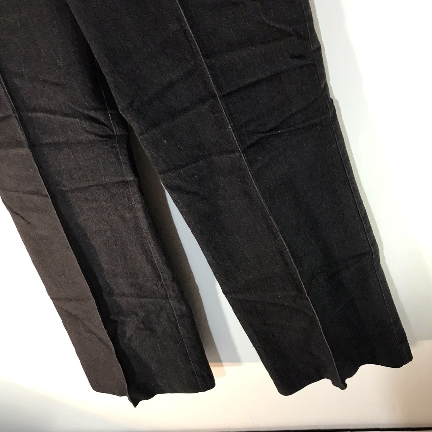 Vintage New Directions Black Wide Leg Dress Pants Womens Size 10 Size 32" / US 10 / IT 46 - 3 Thumbnail