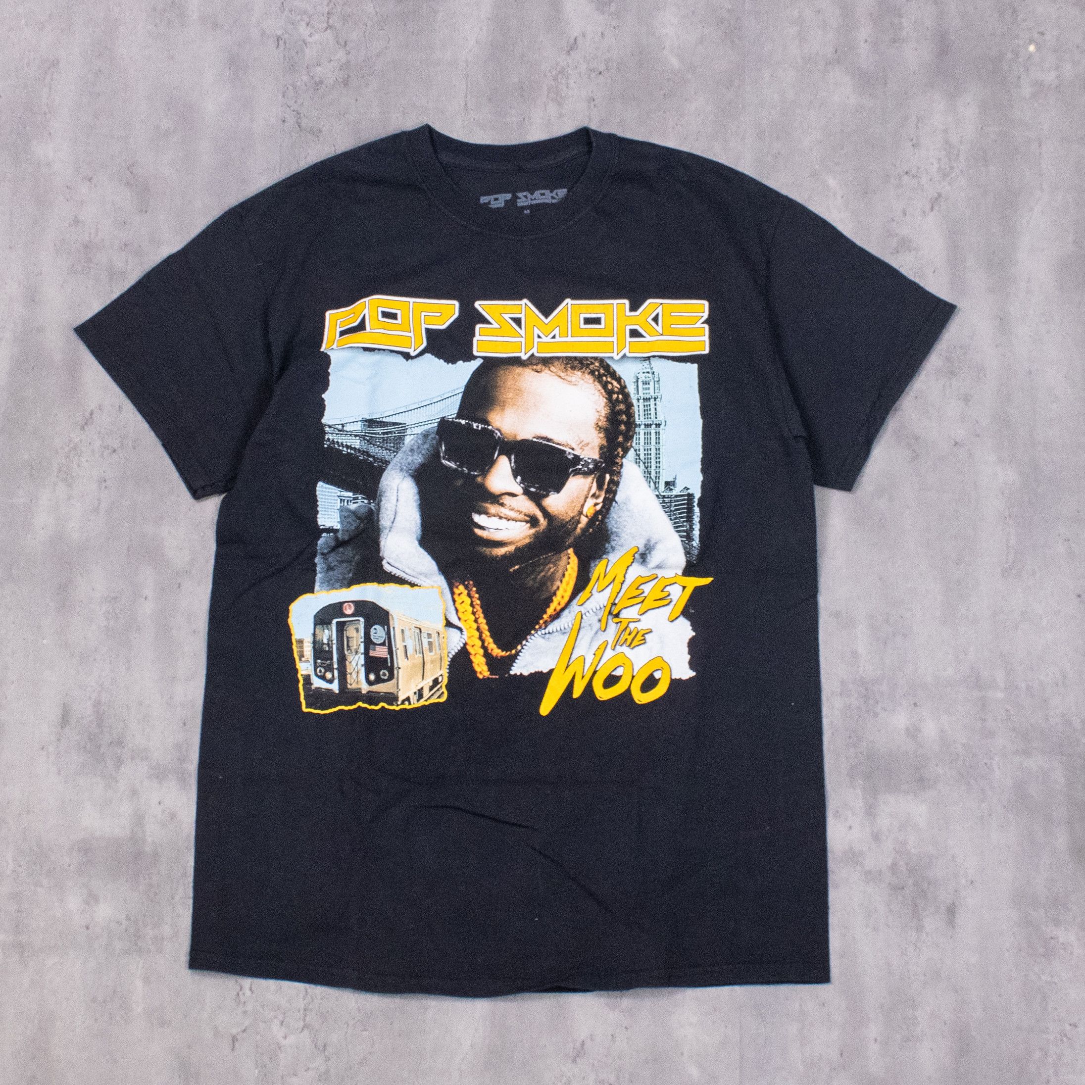 Rap Tees Pop Smoke Meet The Woo Rap Black Double Stitch Tee Size US M / EU 48-50 / 2 - 3 Thumbnail