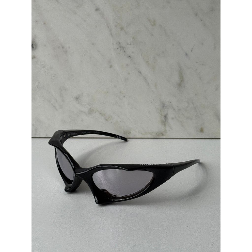 Balenciaga NEW Balenciaga BB0352S Mask Sunglasses in Black Mirror Size ONE SIZE - 7 Thumbnail