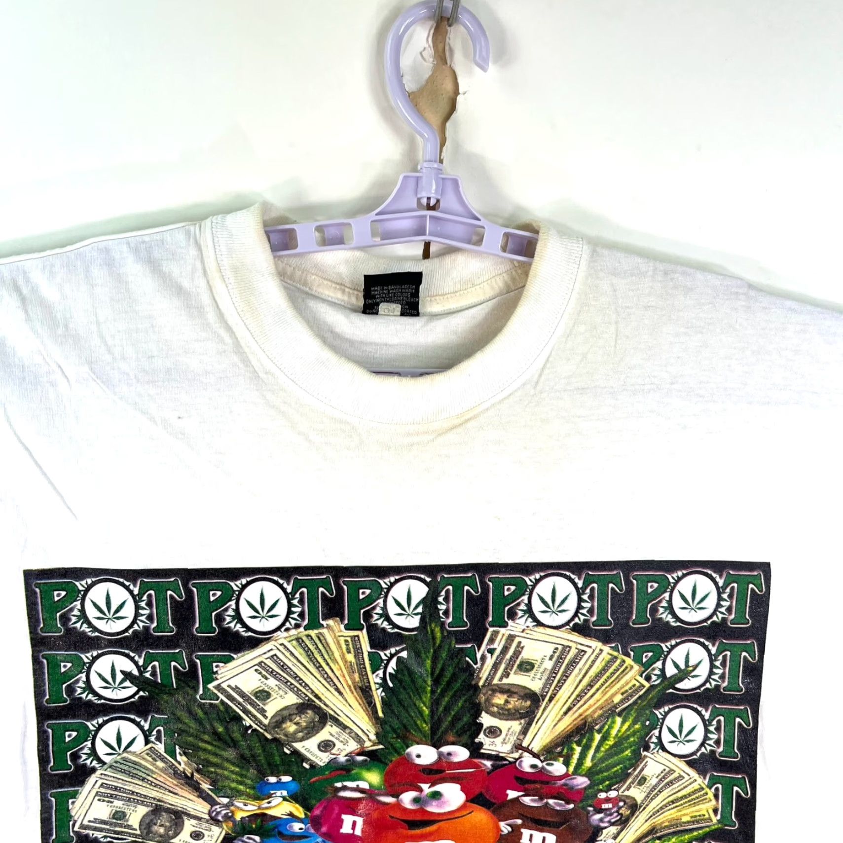 Vintage VINTAGE Cotton Heritage T-Shirt Men Big & Tall White 4XL Puff Puff Pass 90s Distressed Camouflage Cotton Heritage Tag Shirt Mens Size US XXL / EU 58 / 5 - 4 Thumbnail