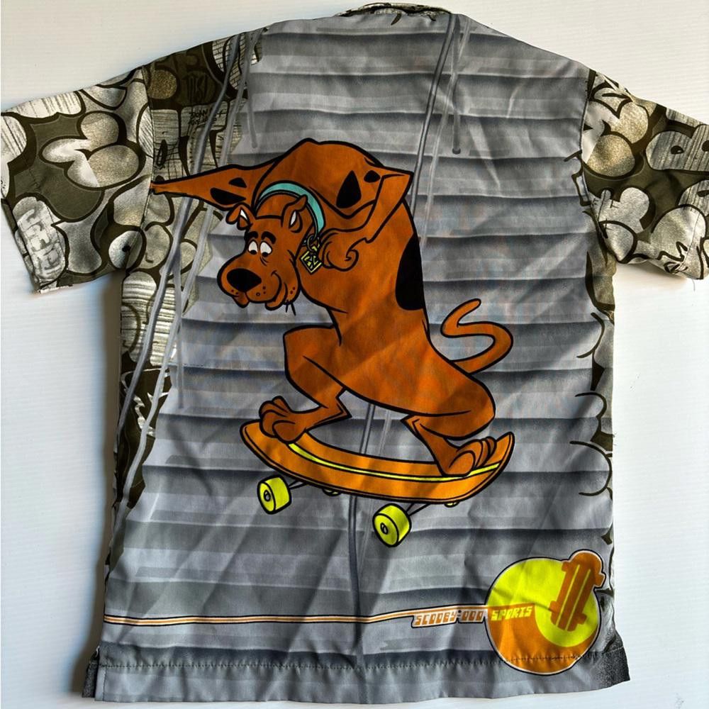 Designer Vintage Scooby-Doo Button-Up Shirt Size US XXS / EU 40 - 2 Thumbnail