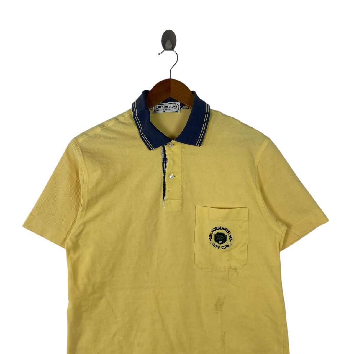 Burberry × Vintage Vintage Burberrys Golf Club Polo Tee Shirt Size US M / EU 48-50 / 2 - 2 Thumbnail
