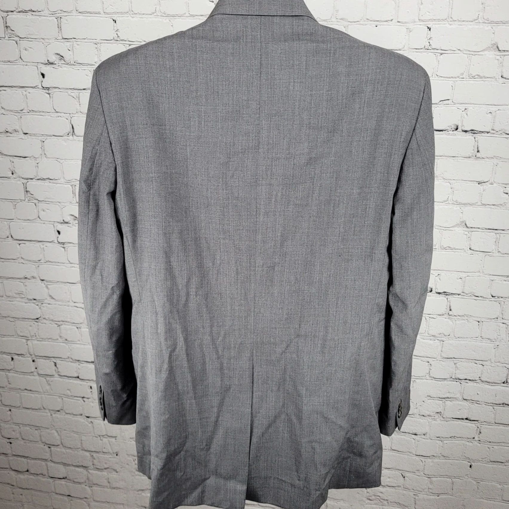 Ralph Lauren Lauren Ralph Lauren Coat Adult 42 Gray Wool Solid Notch Blazer 2 Button Sport Coat Size 42R - 2 Thumbnail
