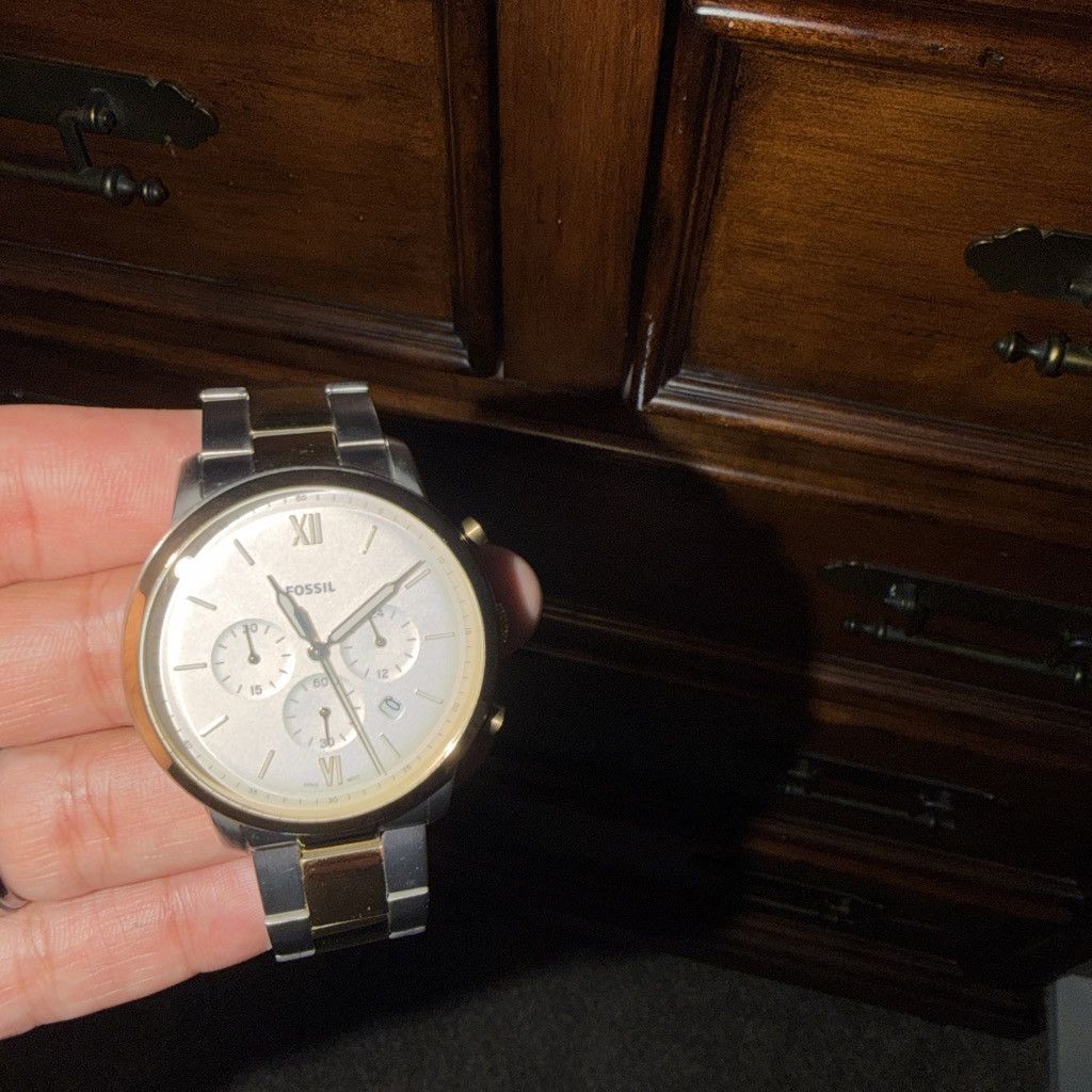 Fossil Fossil two-tone watch #fossil #jewelry #watches #mens #gold Size ONE SIZE - 1 Thumbnail