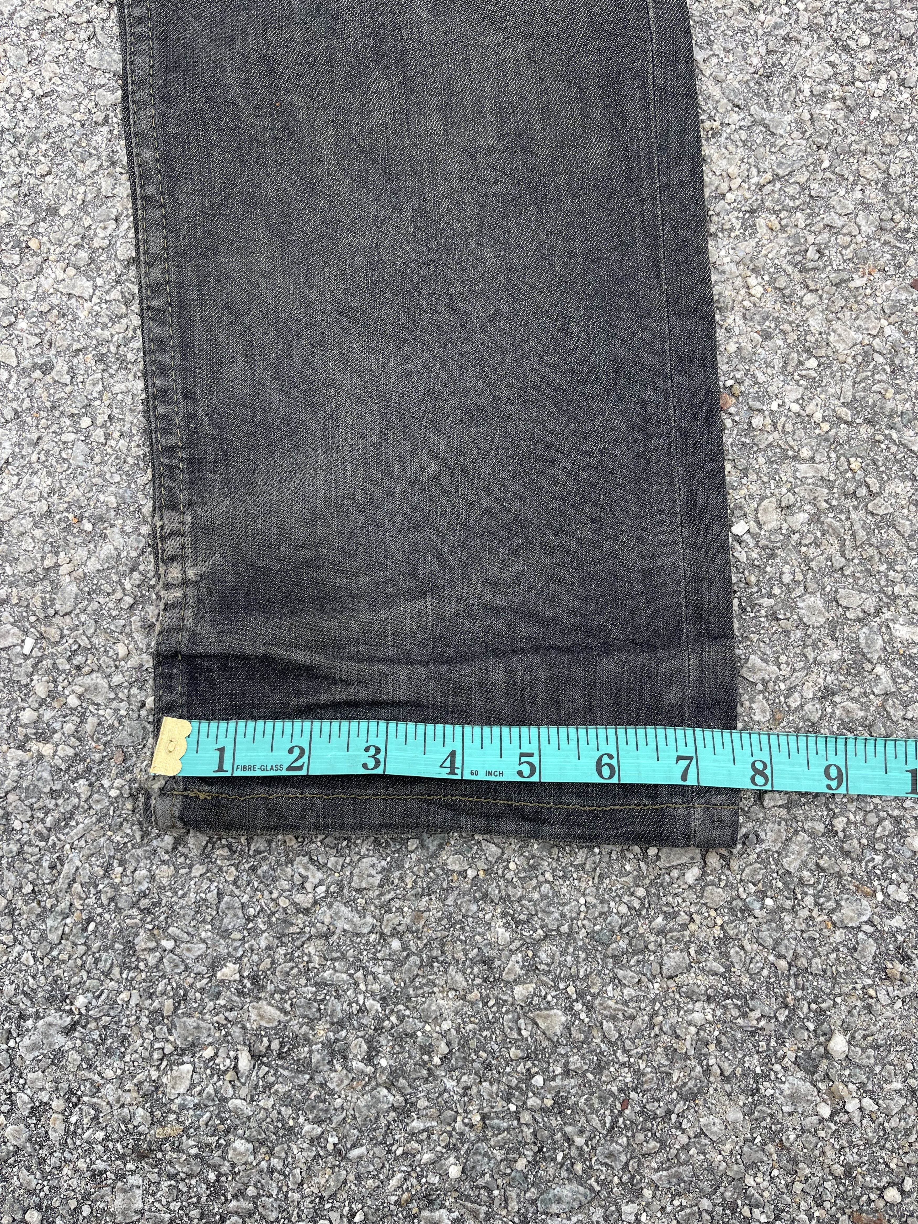 Helmut Lang × Vintage Vtg 90s Helmut Lang Black Dirt Low Waist Contour Fit Size US 31 - 13 Thumbnail