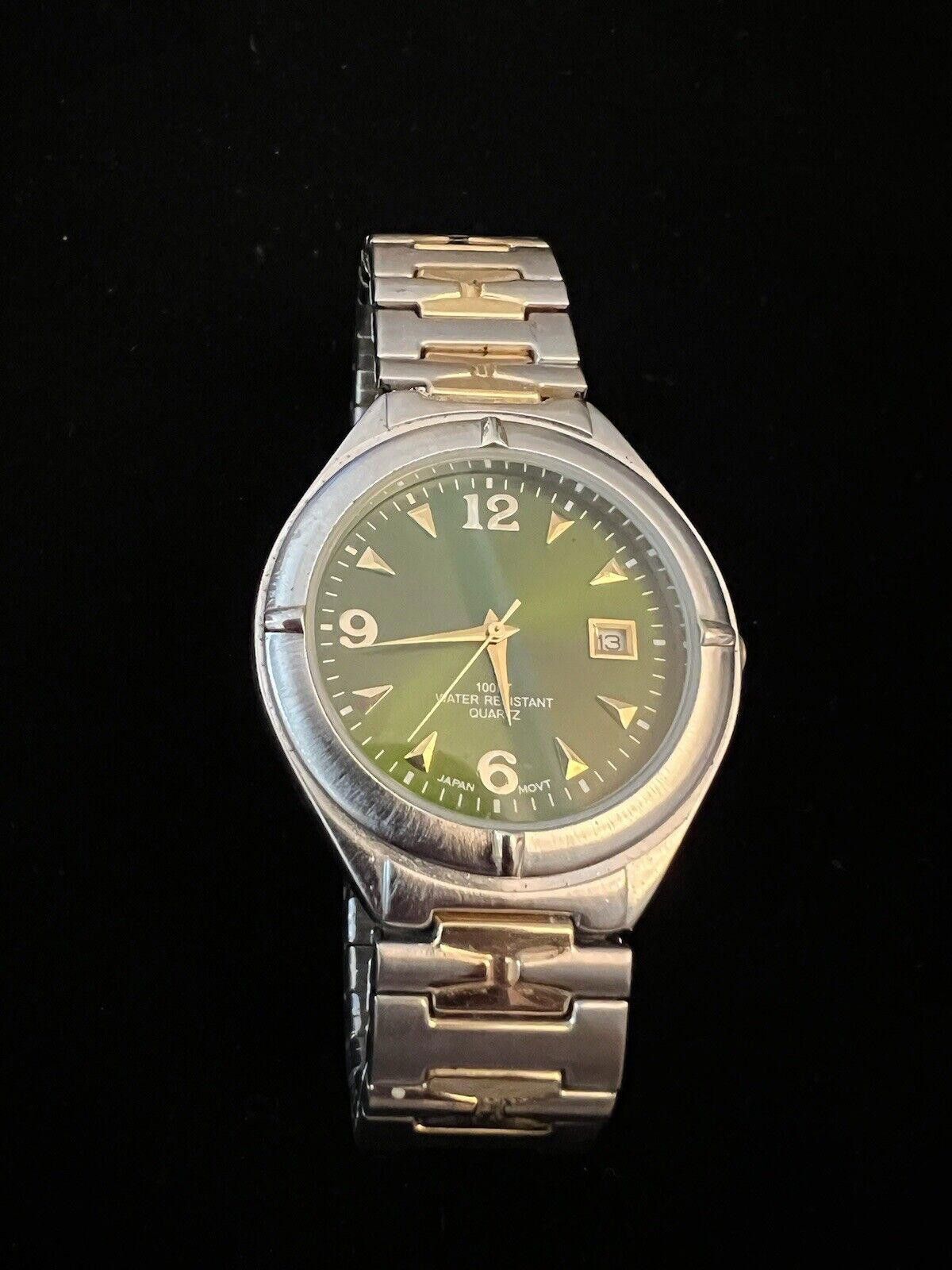 Designer Unbranded Men’s Green Dial Watch Size ONE SIZE - 1 Thumbnail