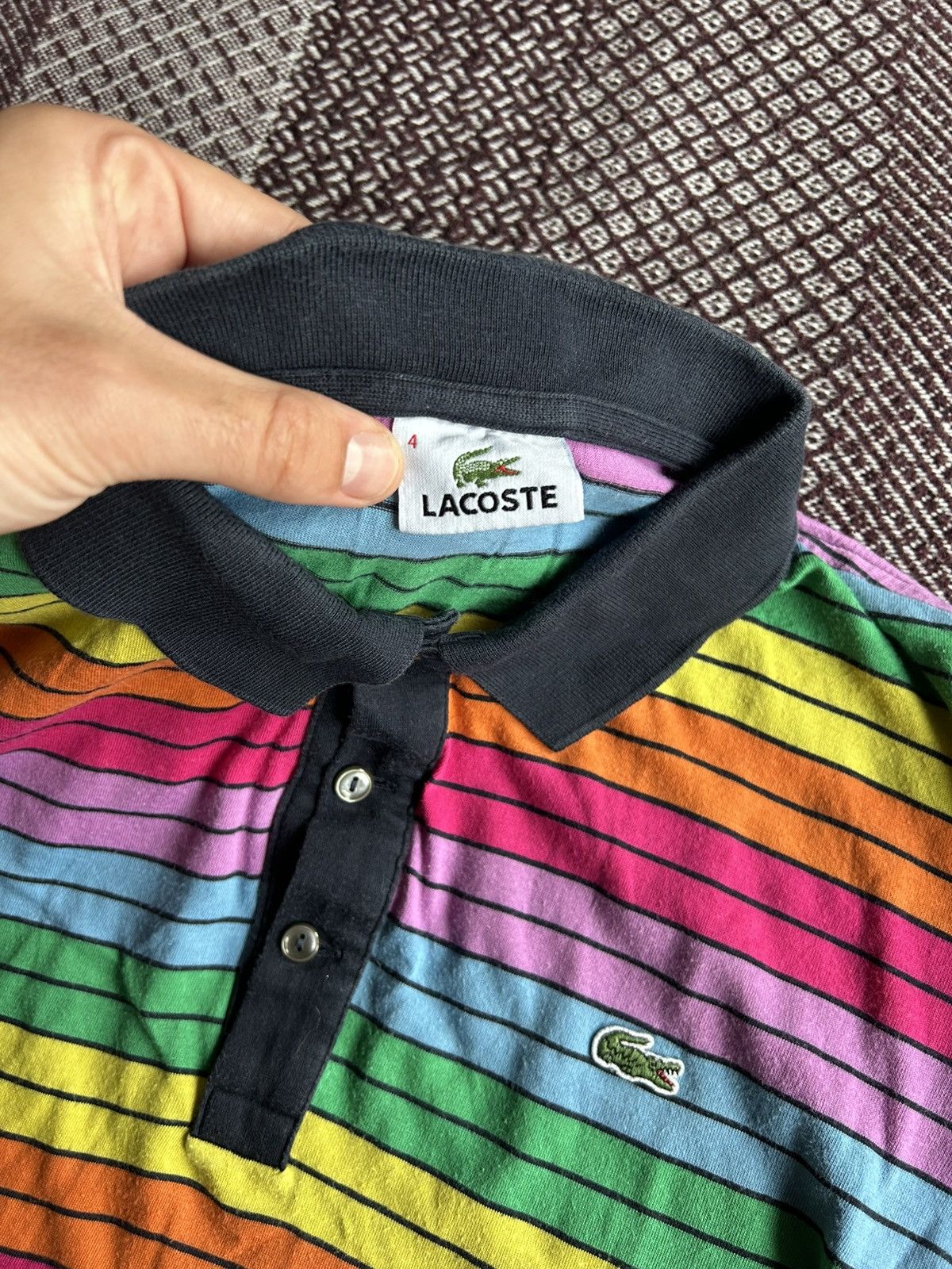 Lacoste Lacoste Multicoloured Polo T-shirt Streetwear Style Size 4 Size US M / EU 48-50 / 2 - 6 Thumbnail
