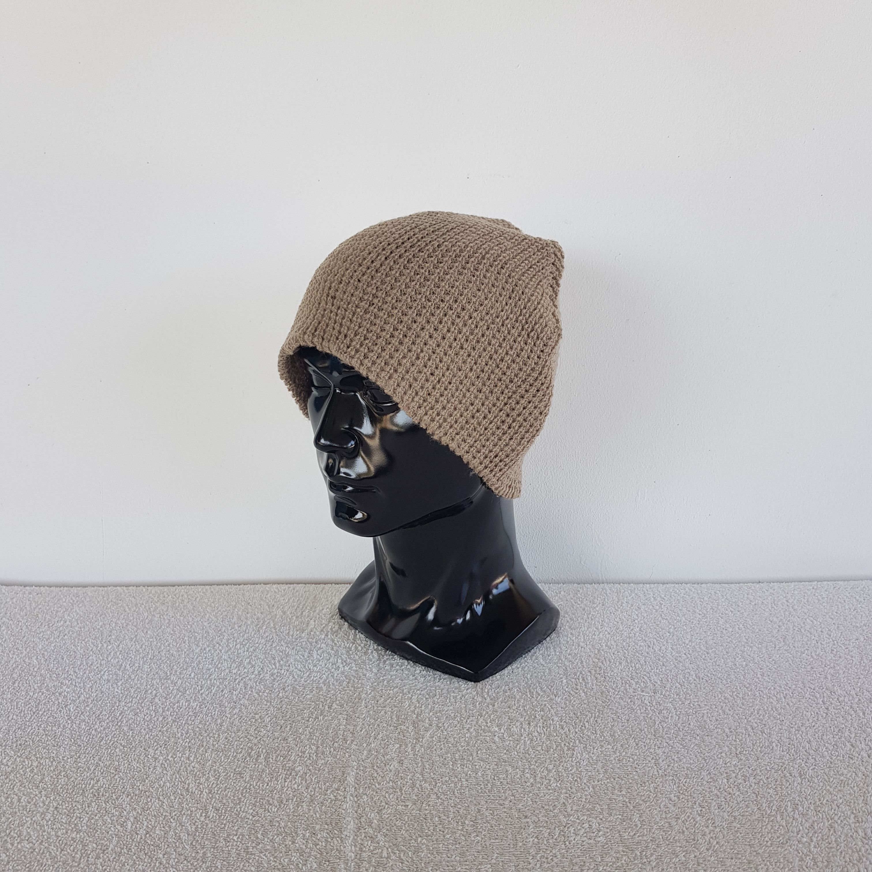 Japanese Brand Vintage Castano Beanie Cable Knit Crochet Snow Caps Hats Size ONE SIZE - 1 Thumbnail