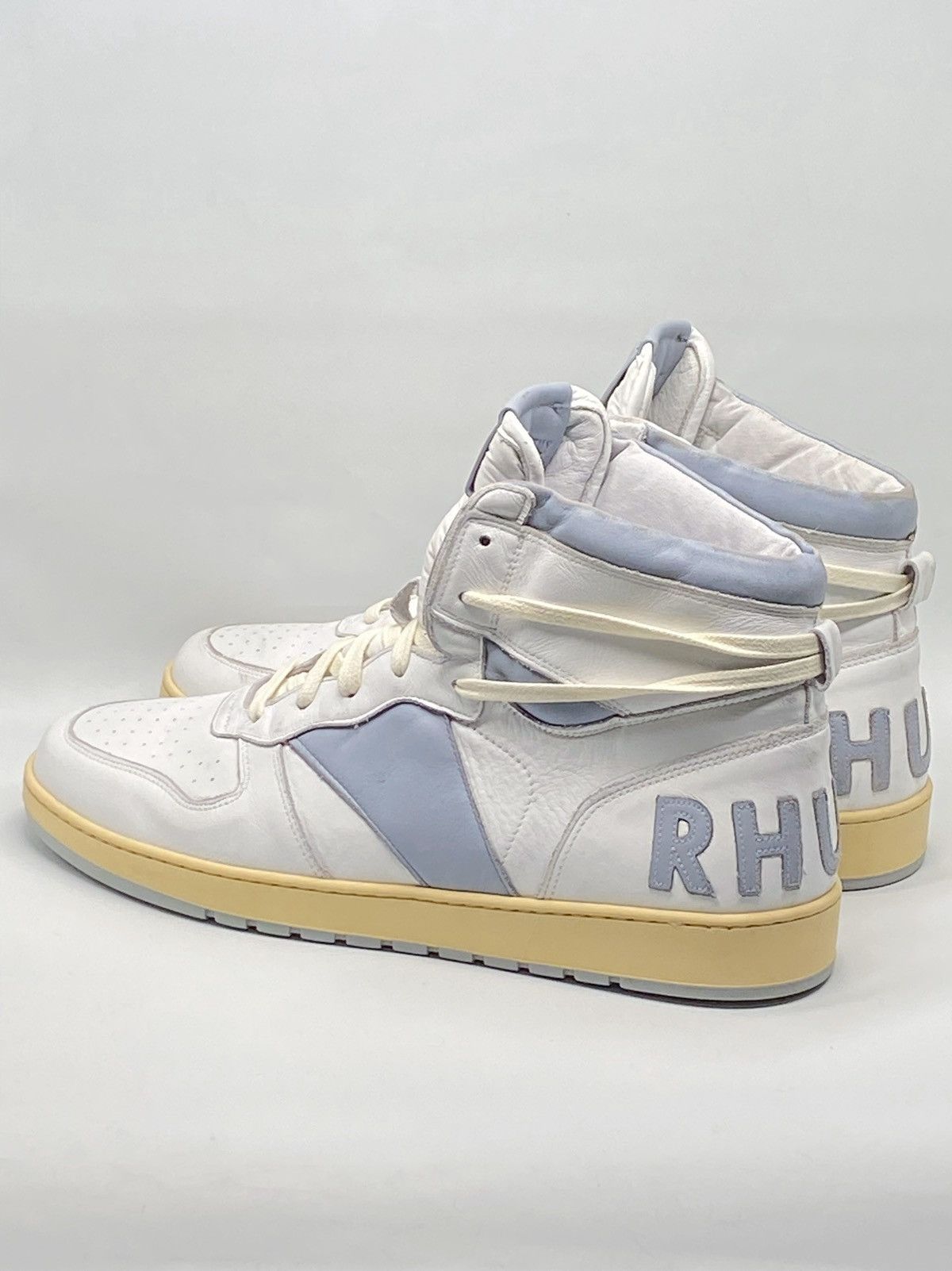 Rhude Rhude Rhecess Worn Out Effect High Top Sneakers size 13 Size US 13 / EU 46 - 8 Thumbnail