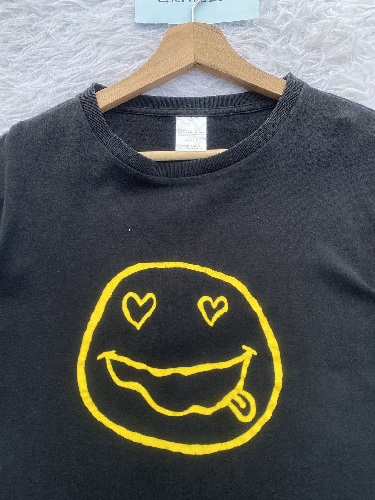 Number (N)ine Rare Vintage Number Nine x Nirvana Smiley Face Tshirt Size US S / EU 44-46 / 1 - 7 Thumbnail