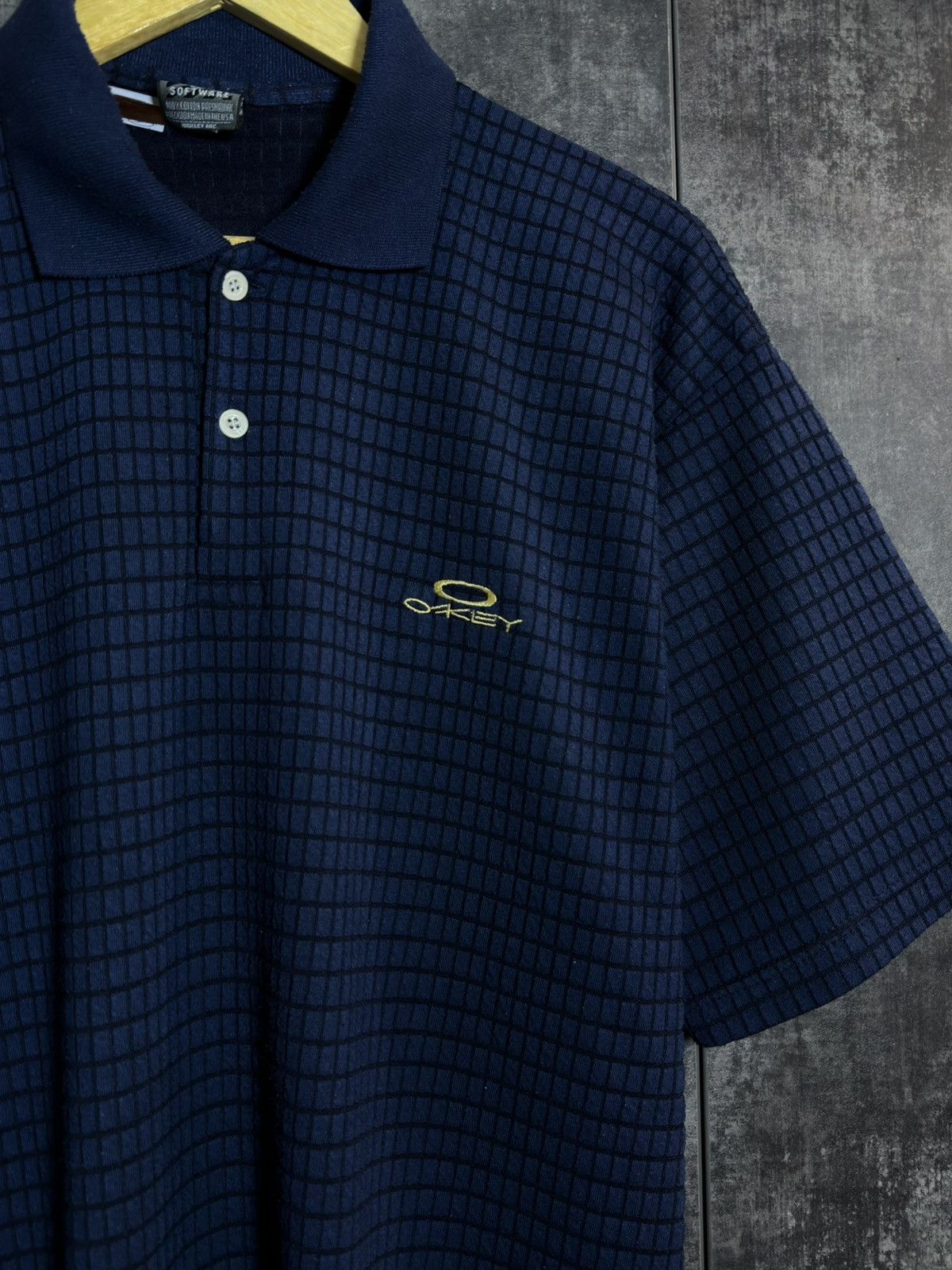 Oakley Vintage 90s Oakley Software Waffle Polo T-shirt RRL CDG 424 Size US L / EU 52-54 / 3 - 5 Thumbnail