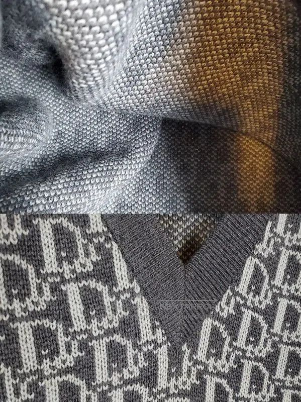 Dior Dior Women's Gray Wool Logo Sweater . Size L / US 10 / IT 46 - 8 Thumbnail