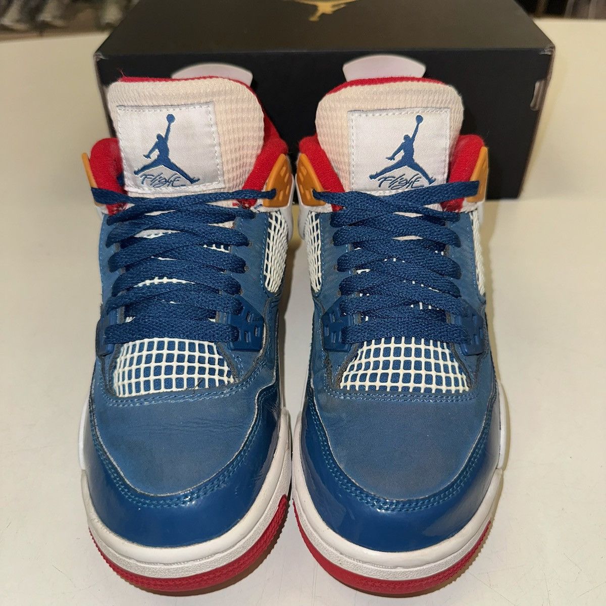 Jordan Brand × Nike Size 5Y (6.5W) - Nike Air Jordan 4 Retro Lace Up DR6952-400 Size US 6.5 / IT 36.5 - 4 Thumbnail