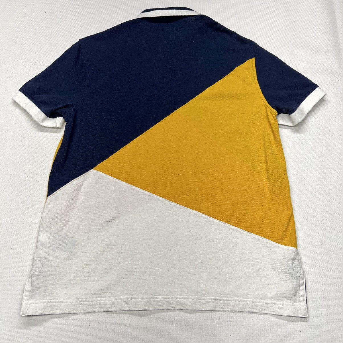 Tommy Hilfiger Tommy Hilfiger Polo Blue Yellow Custom Fit White Golf Flag Size US L / EU 52-54 / 3 - 14 Thumbnail