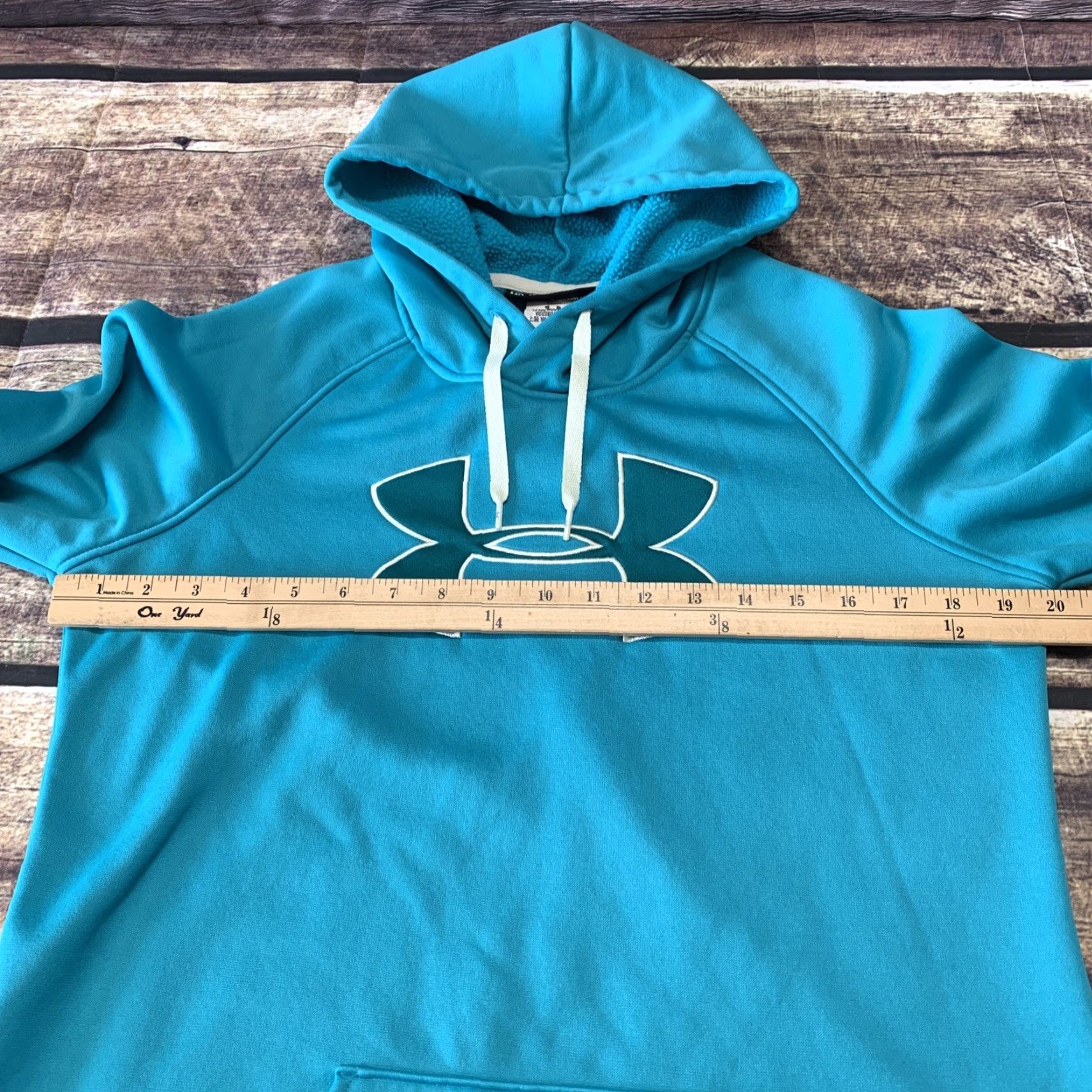 Under Armour Under Armour Storm 1 Cold Gear Hooded Sweatshirt Womens Medium Loose Teal Hoodie Size M / US 6-8 / IT 42-44 - 5 Thumbnail