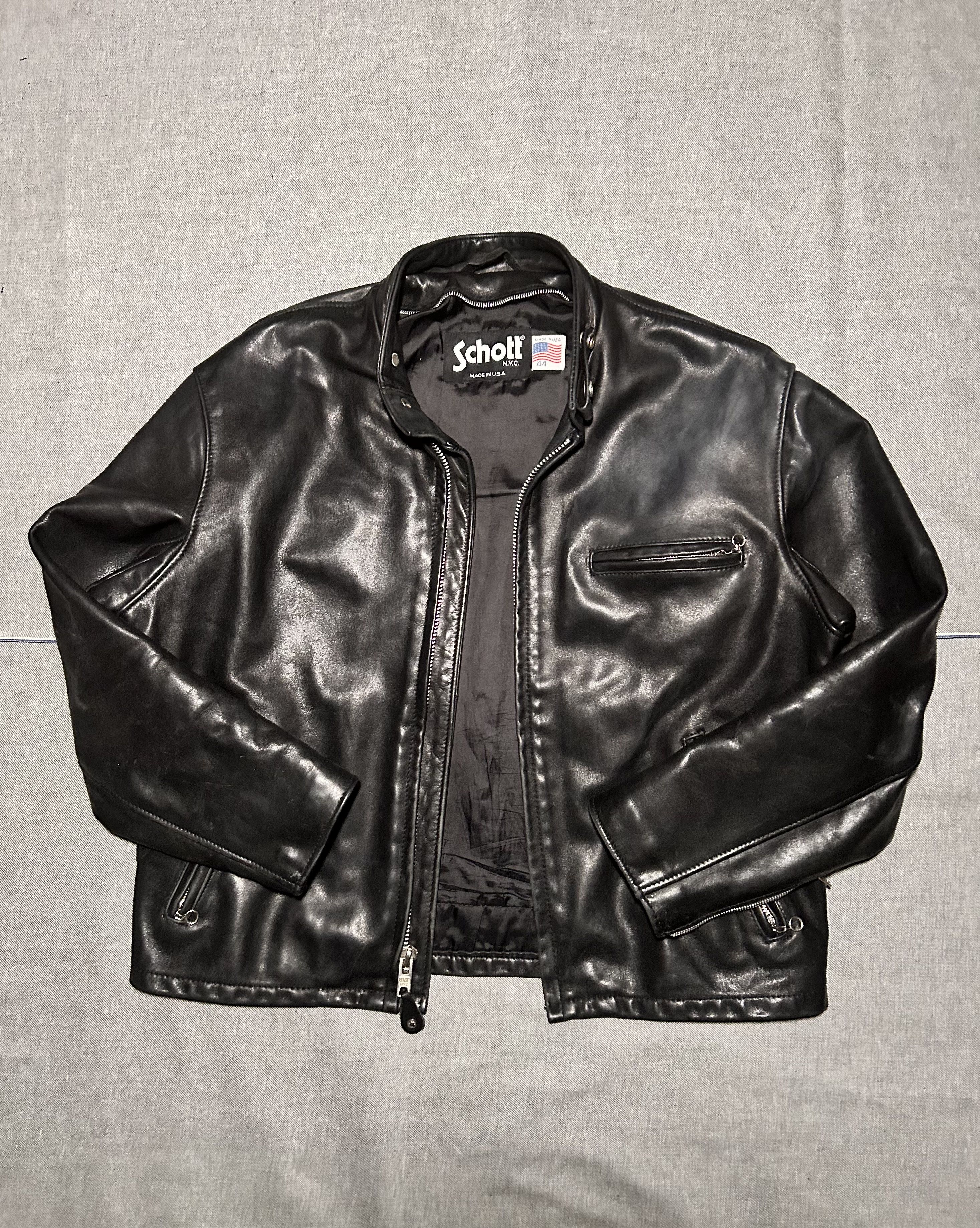 Schott Vintage Schott Café Racer 141 Jacket Size 44 Size US L / EU 52-54 / 3 - 4 Thumbnail