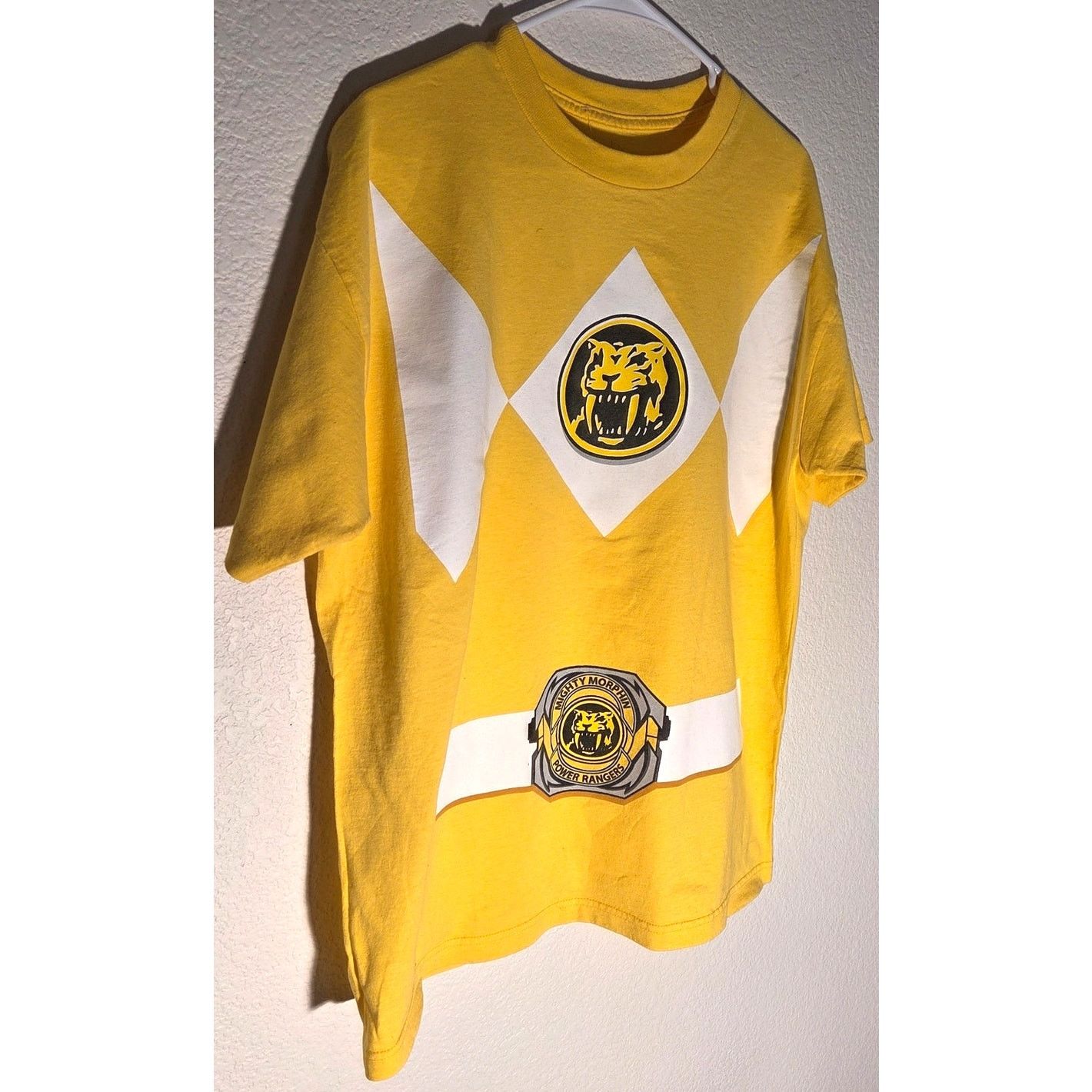 Disney Women's Yellow Power Ranger Graphic T-Shirt - Size Large Size L / US 10 / IT 46 - 3 Thumbnail