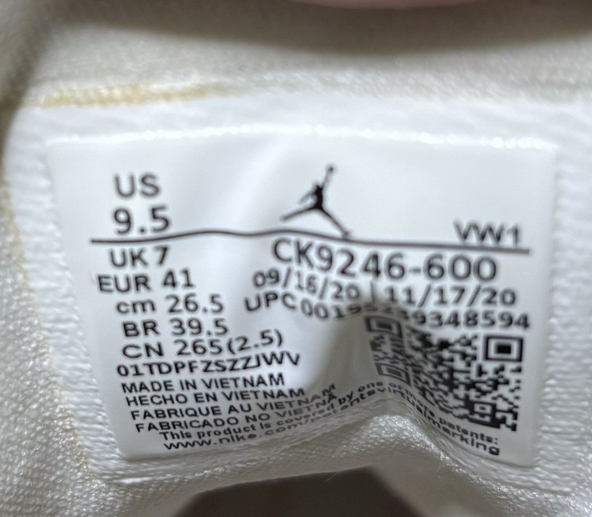 Jordan Brand Air Jordan 3 Retro Rust Pink 2021 Size 8M/9.5W Size US 8 / EU 41 - 7 Thumbnail