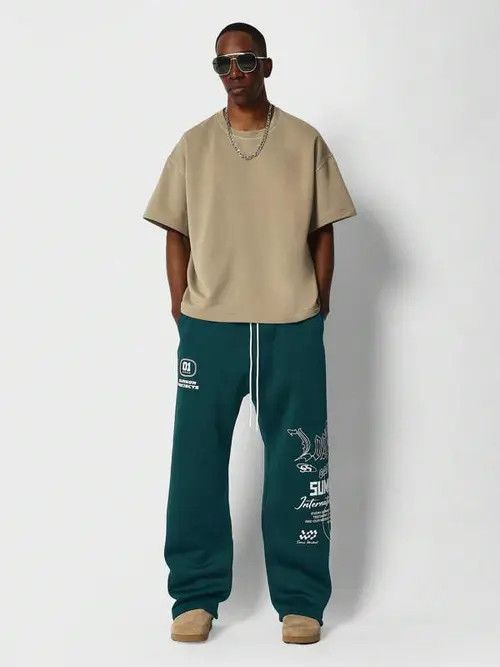 VIBE Oversized straight Y2K Sweatpants Size US 32 / EU 48 - 3 Thumbnail