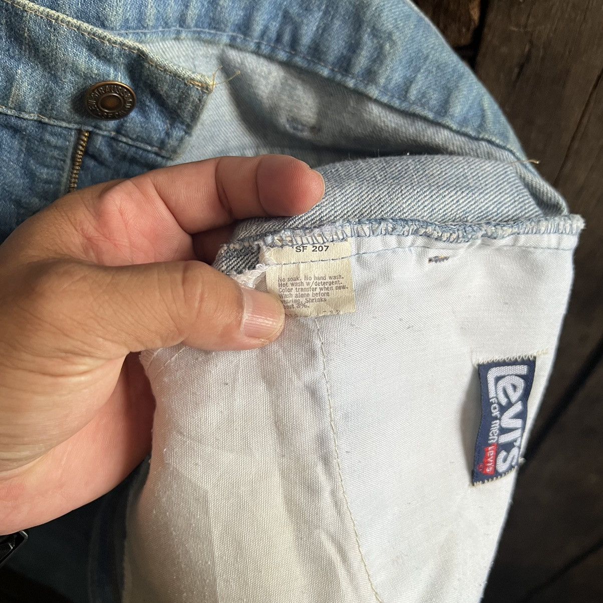 Levi's × Vintage Vintage 70’s Levis 547 Orange Tab Flare Denim Jeans Size US 37 - 7 Thumbnail