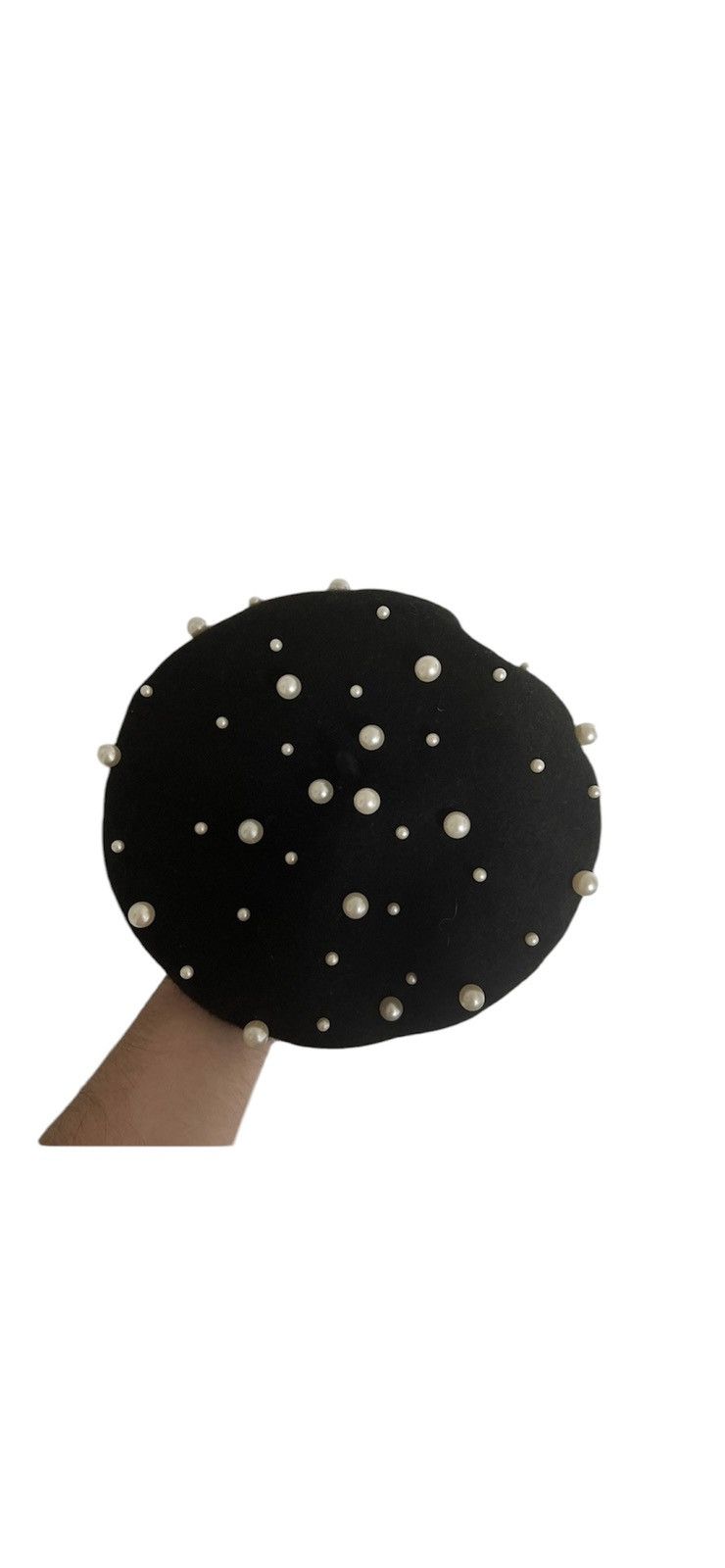 Vintage Vintage Avant Garde Beret Hat Pearl like jpg cdg margiela Size ONE SIZE - 1 Thumbnail
