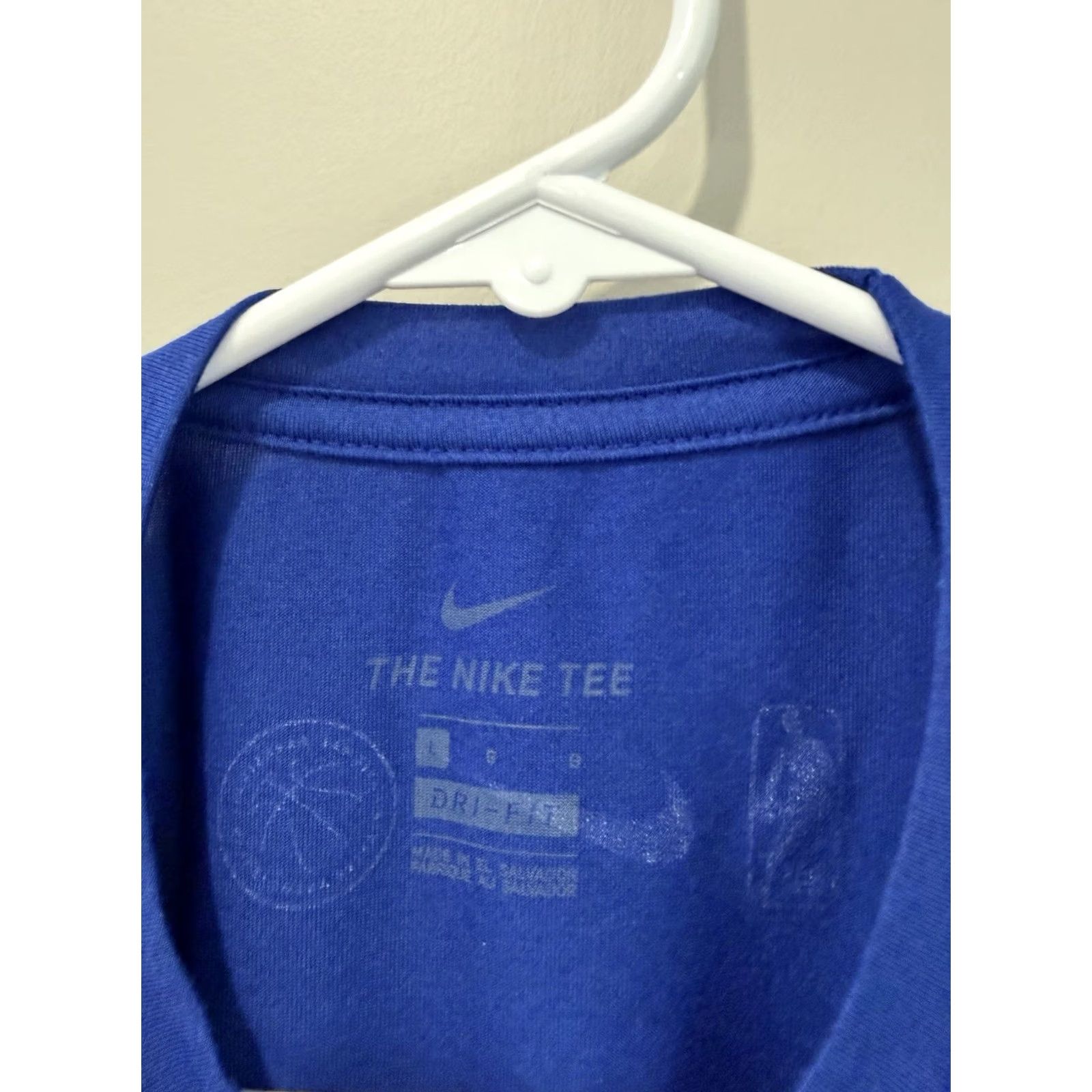 Nike Nike Dri-FIT NBA Shirt Men’s Large Blue Crew Neck Short Sleeve Pullover 100% Polyester Lightweight Sports Graphic Size US L / EU 52-54 / 3 - 3 Thumbnail