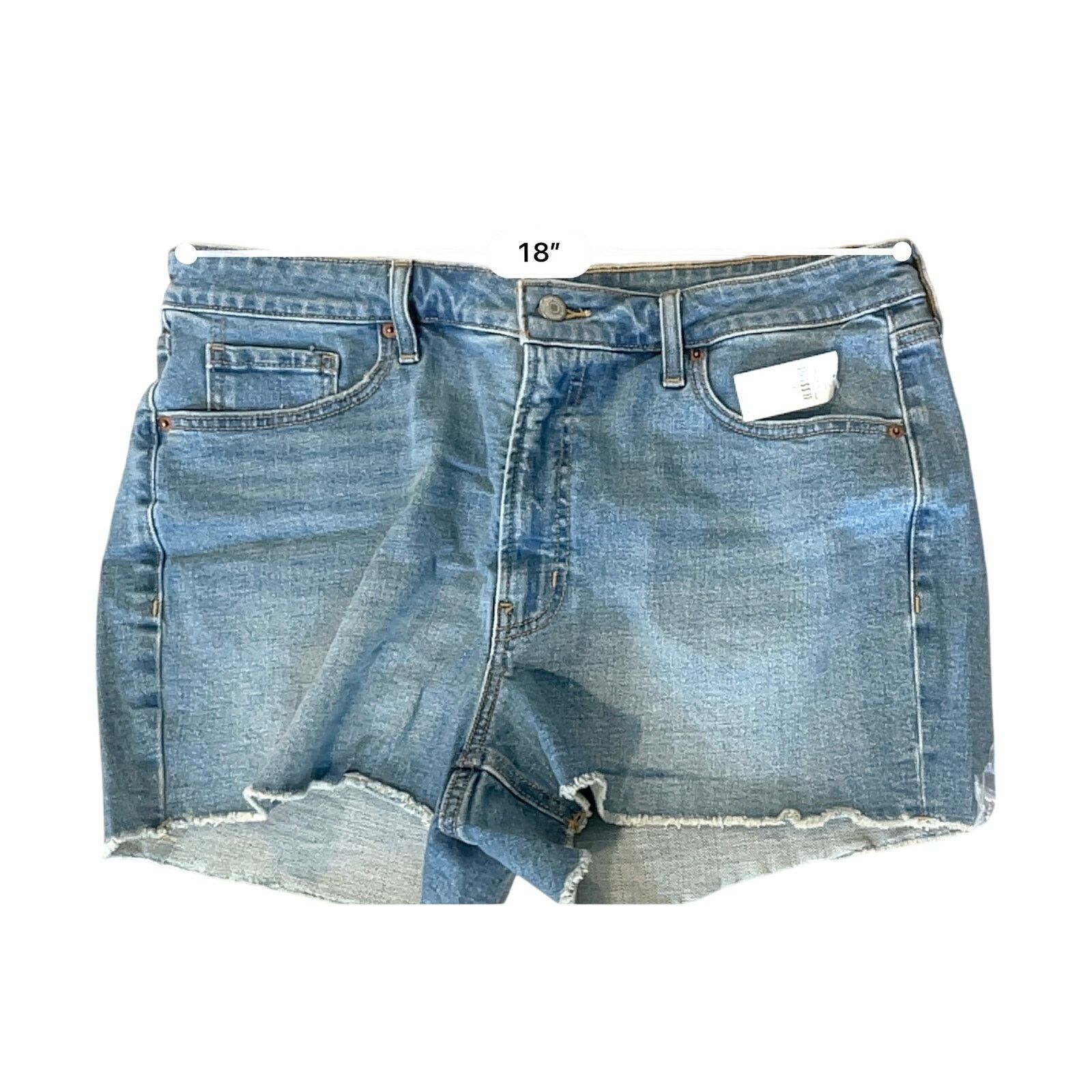 Old Navy Old Navy OG Dana Straight 3" Ins Jean Cut Off Shorts 6 NWT Size 38" / US 16 / IT 52 - 4 Thumbnail