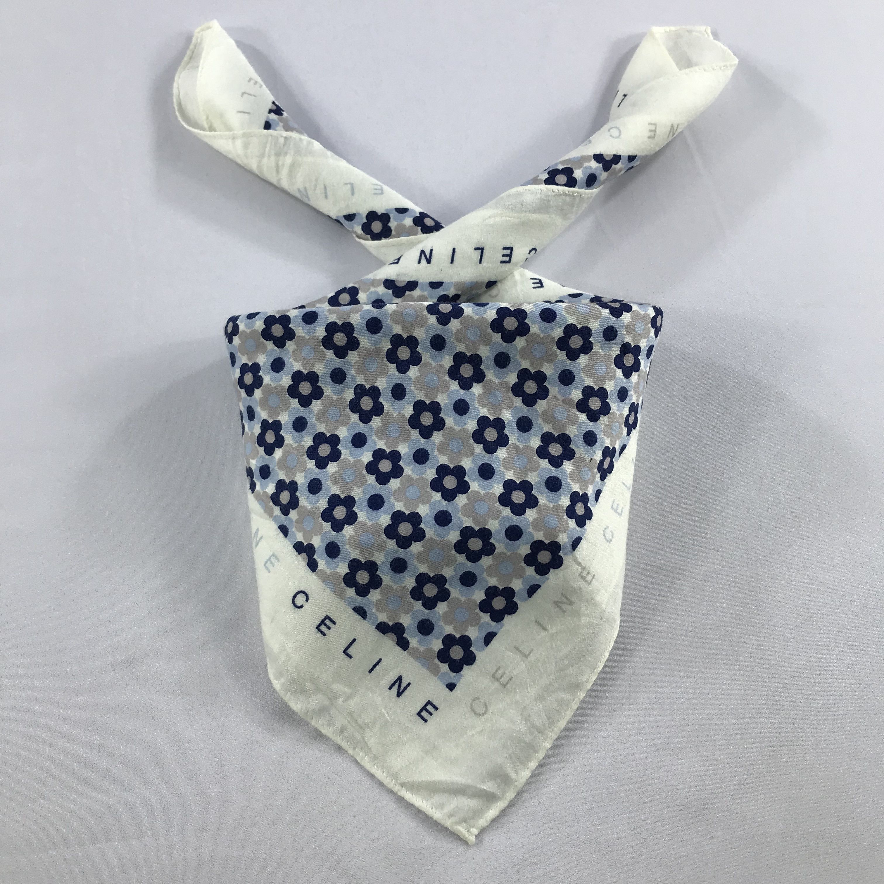 Celine × Vintage Celine Bandana / Handkerchief / Neckerchief - S2681 Size ONE SIZE - 3 Thumbnail