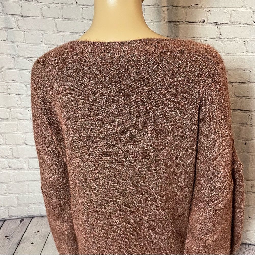 Other NWT New $98 Max Studio Bubble Sleeve Rose Sweater Size L Size L / US 10 / IT 46 - 9 Thumbnail