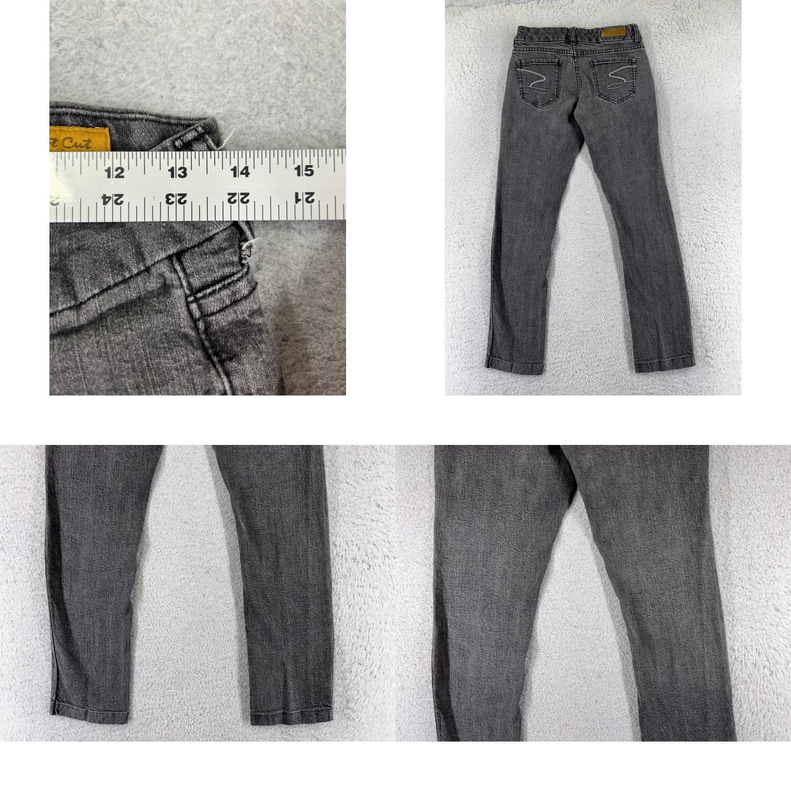 Vintage Seven7 Jeans Women Gray Denim Regular Bootcut Distressed Low Rise 28x28 Jeans Womens Bootcut Distressed Gray 28x28 Size 28" / US 6 / IT 42 - 9 Thumbnail