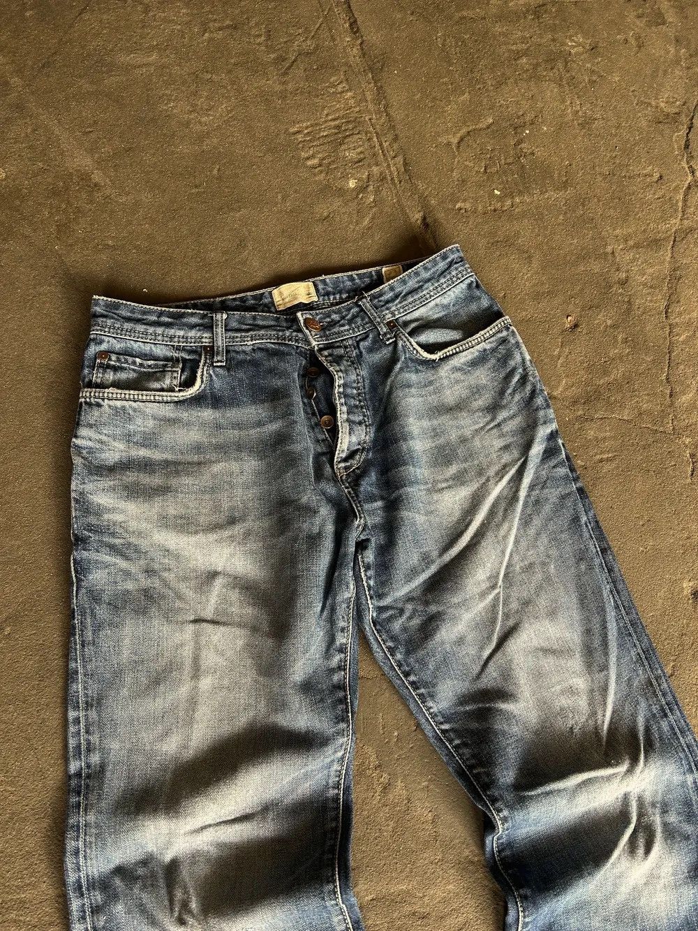 JNCO × Japanese Brand Vintage Baggy Rap sk8 Jnco Style Washed Jeans y2k Size US 32 / EU 48 - 4 Thumbnail