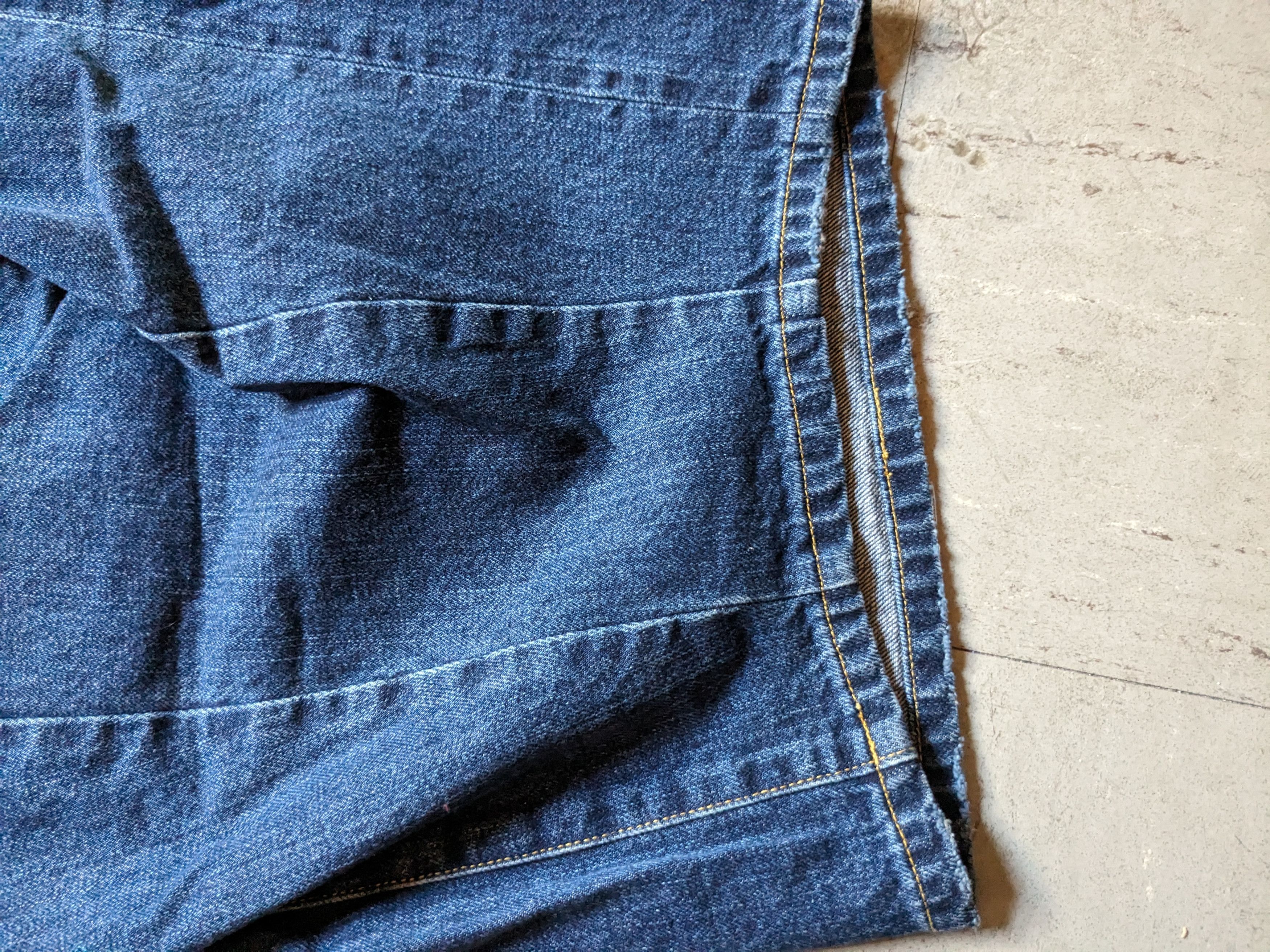 Needles Needles hd pants in washed 12 oz. denim Grailed