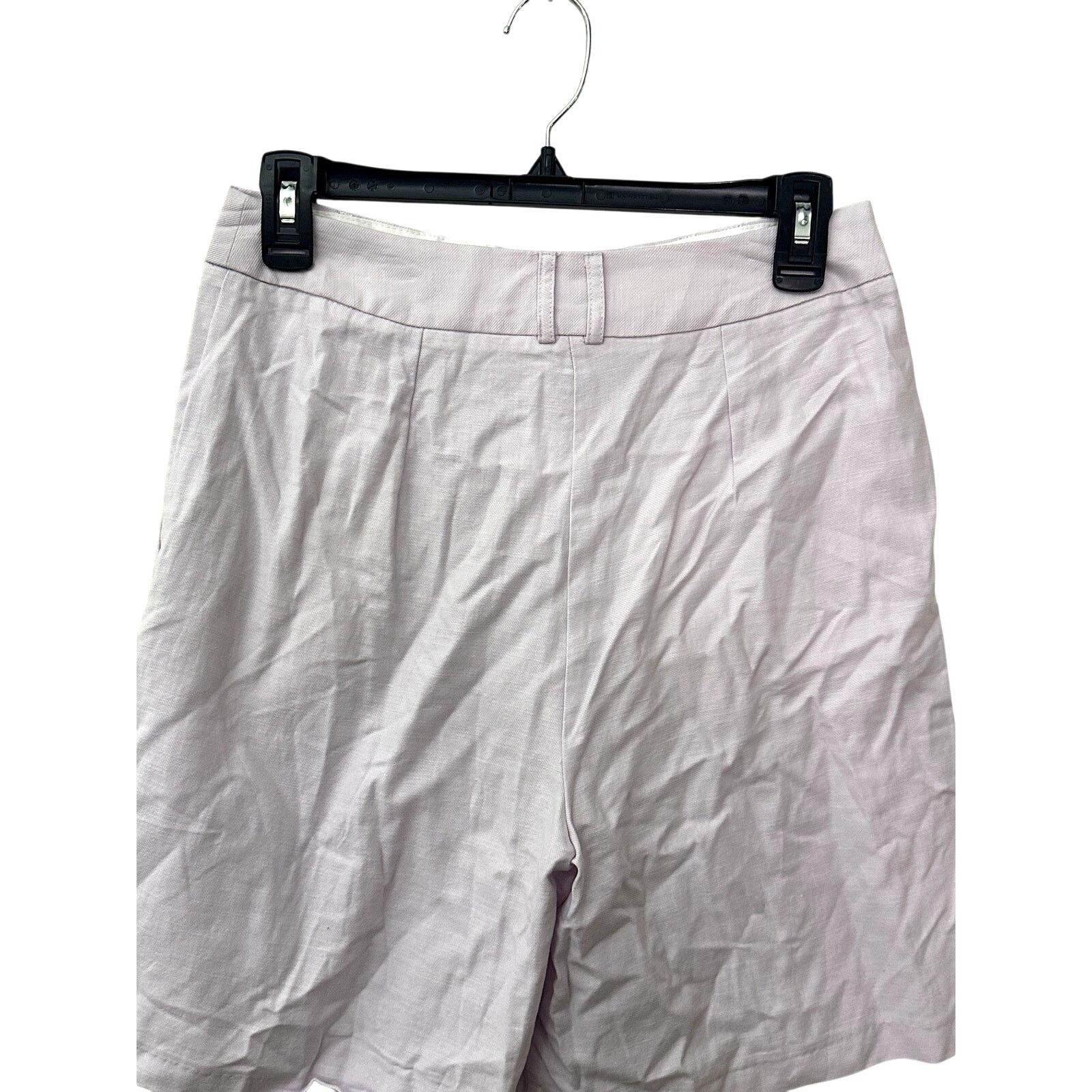 Other Topshop High-Rise Shorts Pockets Belt Loops Linen Purple 8 Size 30" / US 8 / IT 44 - 6 Thumbnail