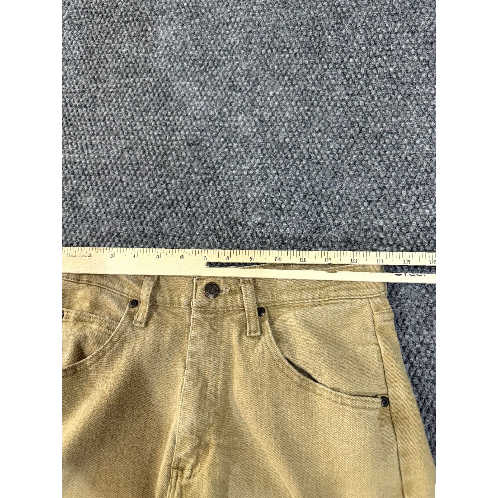 Wrangler Wrangler Jeans Mens 28x27 Beige Straight Fit Stretch Denim Authentics Size US 28 / EU 44 - 4 Thumbnail