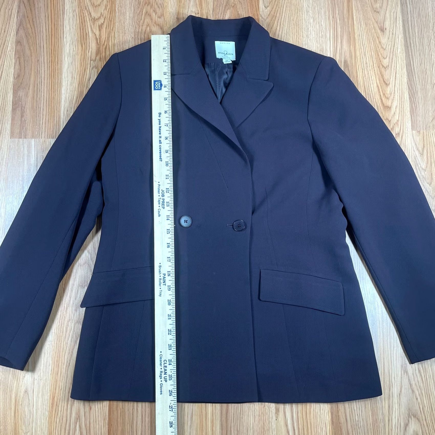 Anne Klein Anne Klein Petite Black Blazer Jacket Lined Business Wear Womens Size 10P Size L / US 10 / IT 46 - 3 Thumbnail
