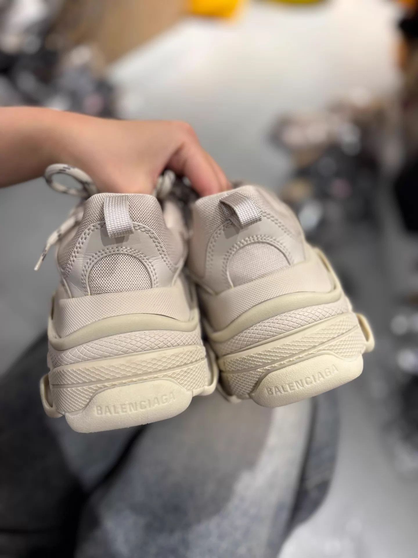 Balenciaga Balenciaga Triple S Cement Grey Sneakers Near New EU 37 Size US 6.5 / IT 36.5 - 4 Thumbnail