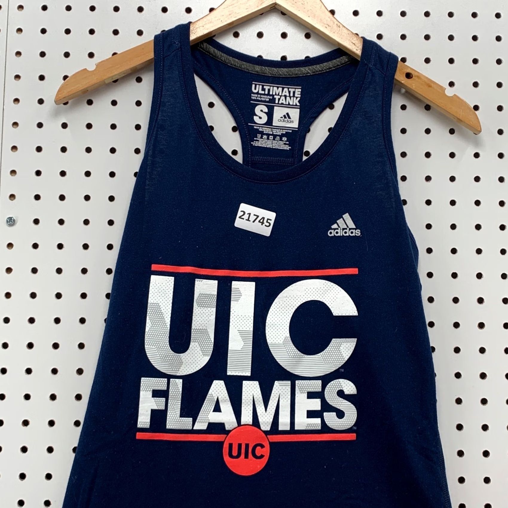 Adidas UIC Flames Adidas Tank Top Womens Small Racerback Navy Blue 16x26 XS S? Size S / US 4 / IT 40 - 5 Thumbnail