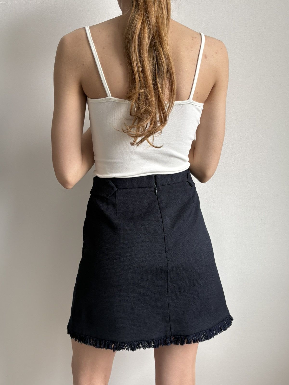 Zadig & Voltaire Zadig & Voltaire Juda Frange Mini Skirt Wool Fringed-Hem Size 27" / US 4 / IT 40 - 5 Thumbnail