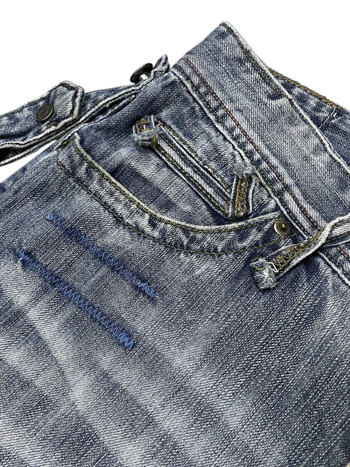 Hysteric Glamour Taverniti 🪝 Hooks Embellished Patched Baggy Loose Jeans Size US 31 - 10 Thumbnail