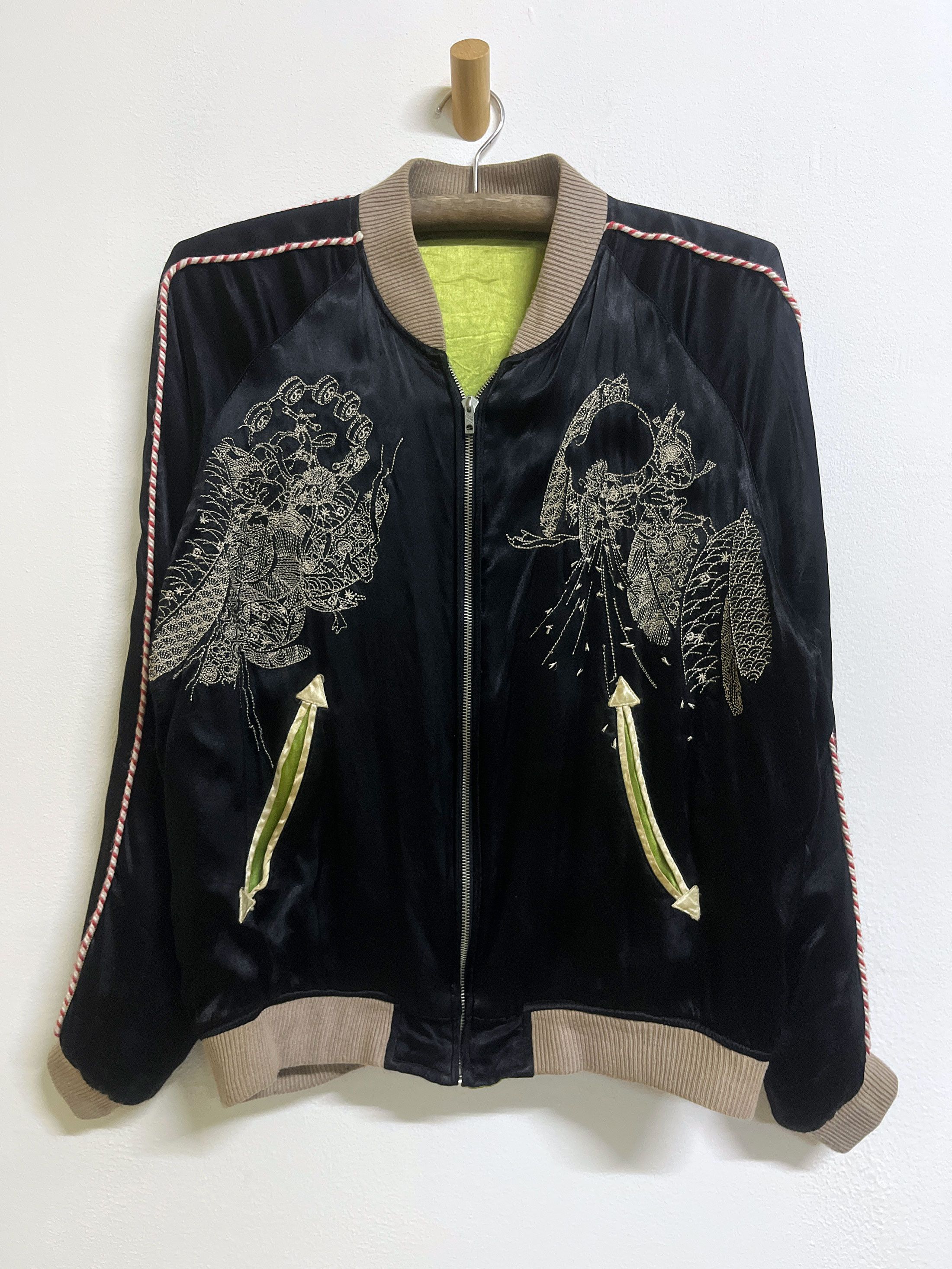 Cult Of Individuality Croppped Head Reversible Flight Jacket Embroidery Size US L / EU 52-54 / 3 - 1 Thumbnail
