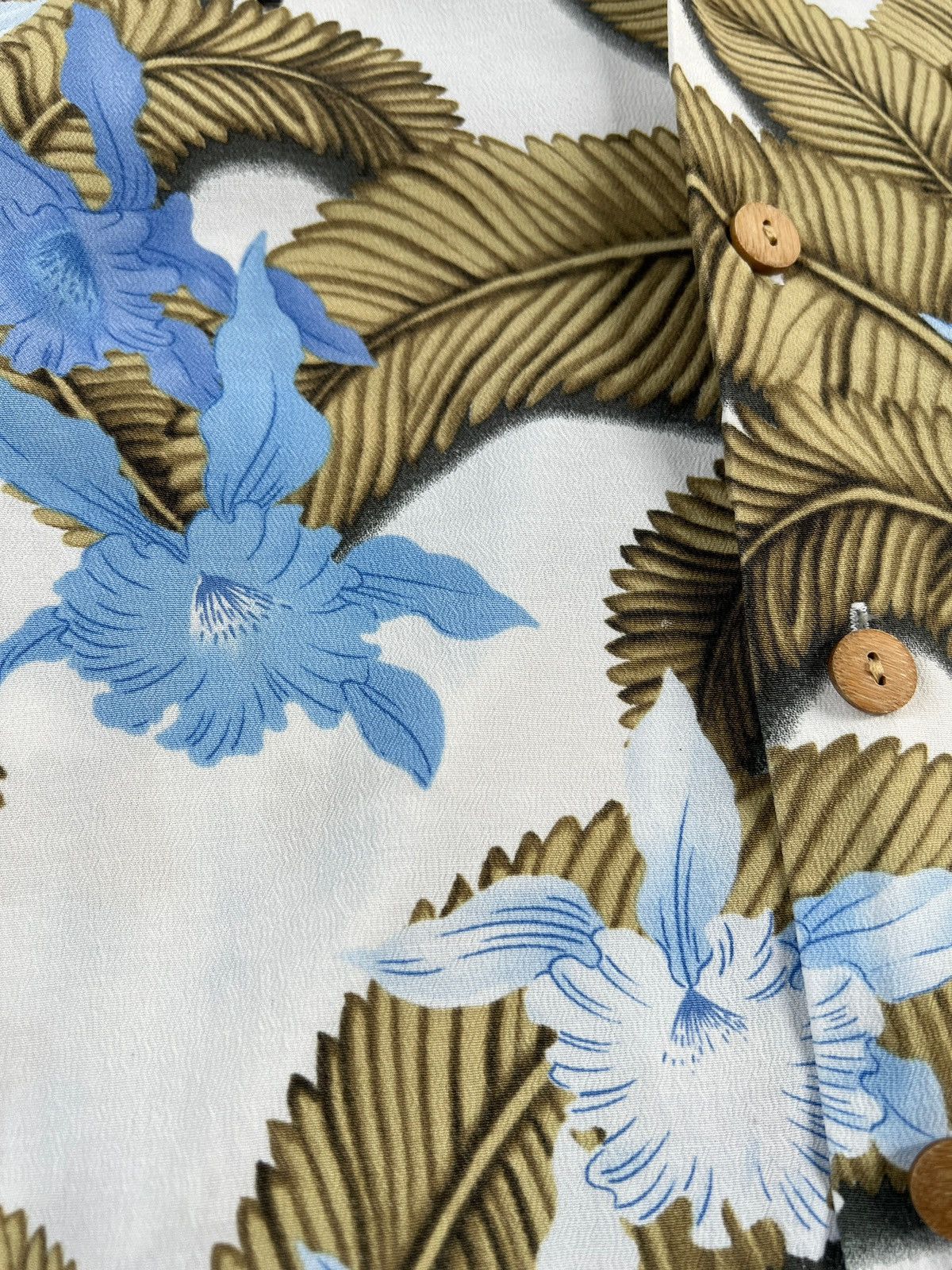 Vintage Vintage 90s Ani Ani 🇯🇵 Open Collar Rayon Hawaiian Shirt Size US S / EU 44-46 / 1 - 10 Thumbnail
