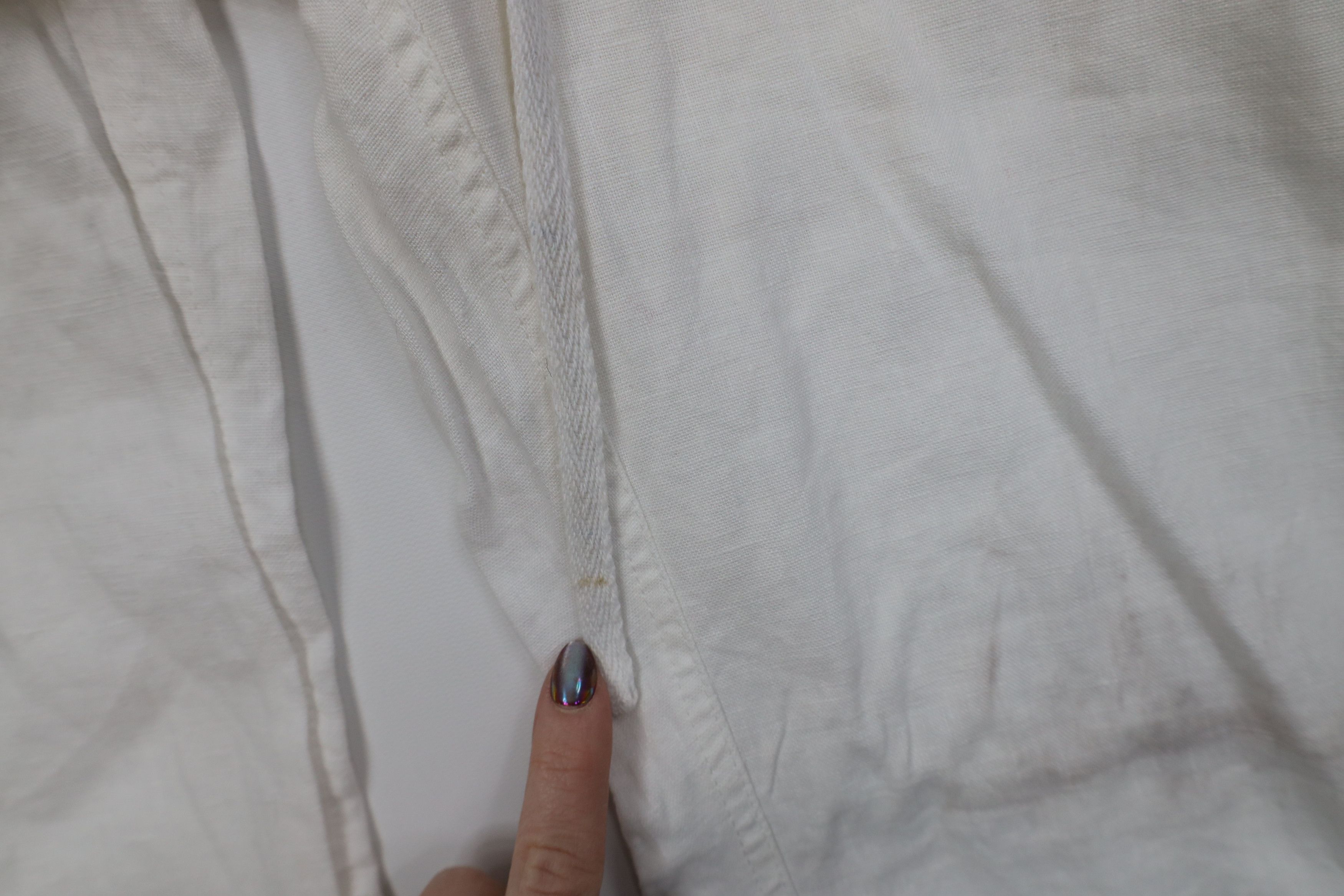 Vintage Vintage 90s Streetwear Sheer Linen Wide Leg Harem Pants Size US 34 / EU 50 - 6 Thumbnail